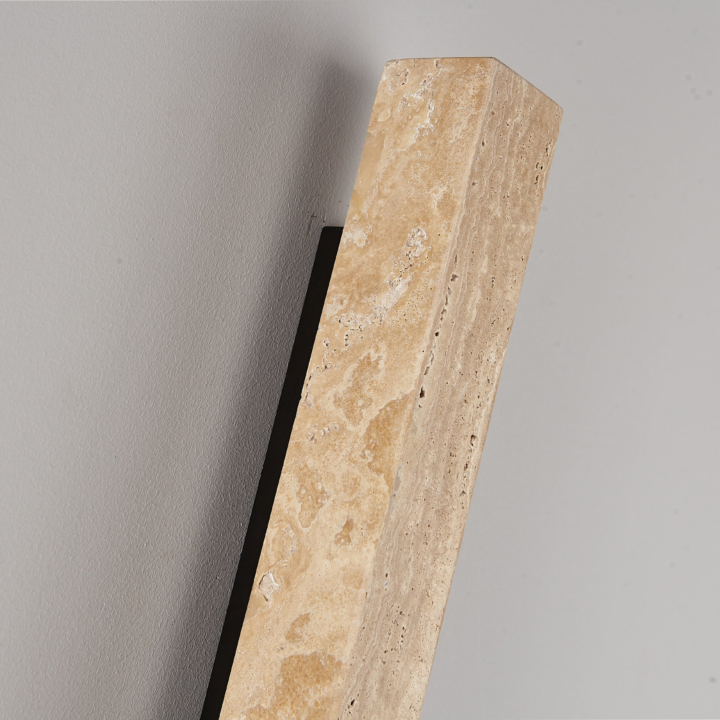 Beige Natural Travertine Marble Wall Lamp 60020-3W - Wall Lamps - ebarza Furniture UAE | Shop Modern Furniture in Abu Dhabi & Dubai - مفروشات ايبازرا في الامارات | تسوق اثاث عصري وديكورات مميزة في دبي وابوظبي