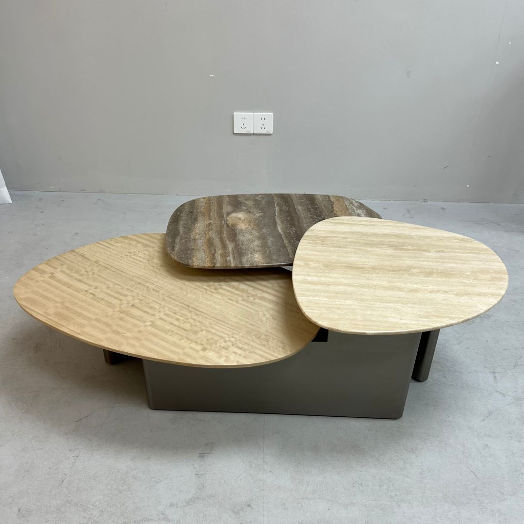 Tri Forma Coffee Table TG-725 - Coffee Tables - ebarza Furniture UAE | Shop Modern Furniture in Abu Dhabi & Dubai - مفروشات ايبازرا في الامارات | تسوق اثاث عصري وديكورات مميزة في دبي وابوظبي