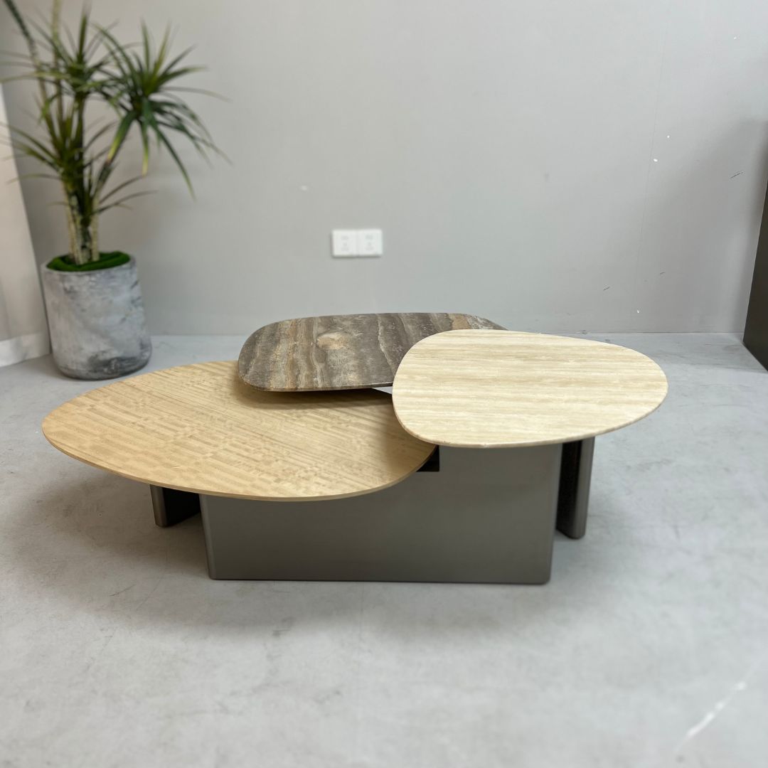 Tri Forma Coffee Table TG-725 - Coffee Tables - ebarza Furniture UAE | Shop Modern Furniture in Abu Dhabi & Dubai - مفروشات ايبازرا في الامارات | تسوق اثاث عصري وديكورات مميزة في دبي وابوظبي