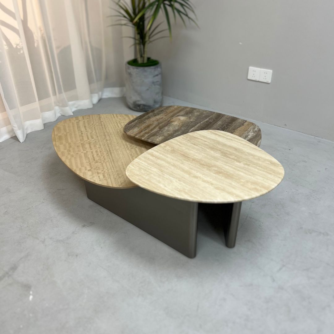 Tri Forma Coffee Table TG-725 - Coffee Tables - ebarza Furniture UAE | Shop Modern Furniture in Abu Dhabi & Dubai - مفروشات ايبازرا في الامارات | تسوق اثاث عصري وديكورات مميزة في دبي وابوظبي