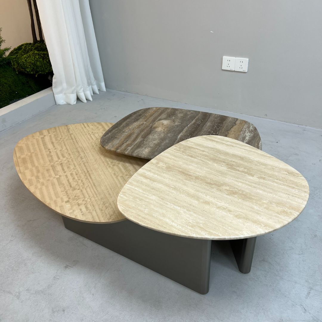 Tri Forma Coffee Table TG-725 - Coffee Tables - ebarza Furniture UAE | Shop Modern Furniture in Abu Dhabi & Dubai - مفروشات ايبازرا في الامارات | تسوق اثاث عصري وديكورات مميزة في دبي وابوظبي