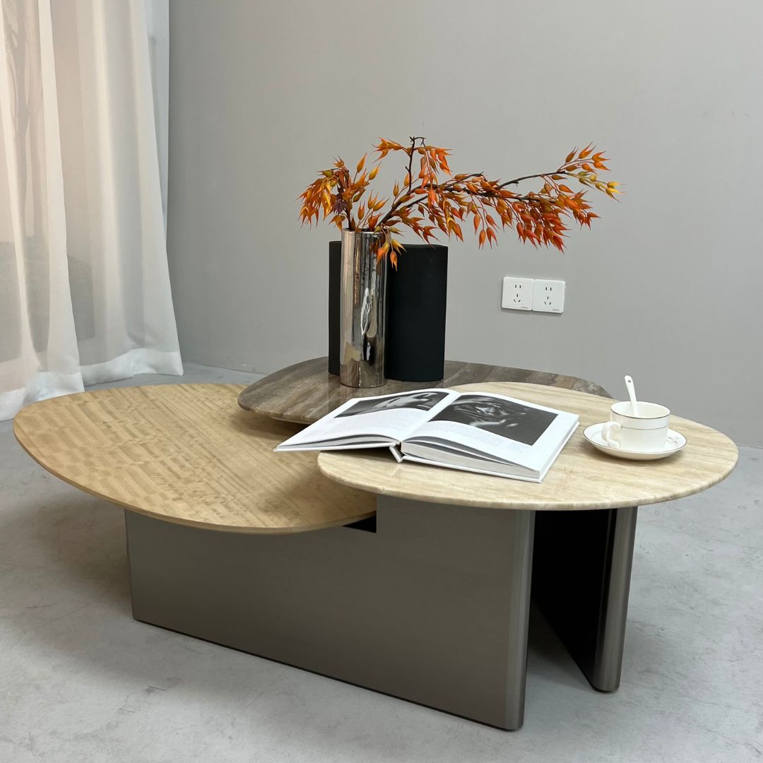 Tri Forma Coffee Table TG-725 - Coffee Tables - ebarza Furniture UAE | Shop Modern Furniture in Abu Dhabi & Dubai - مفروشات ايبازرا في الامارات | تسوق اثاث عصري وديكورات مميزة في دبي وابوظبي