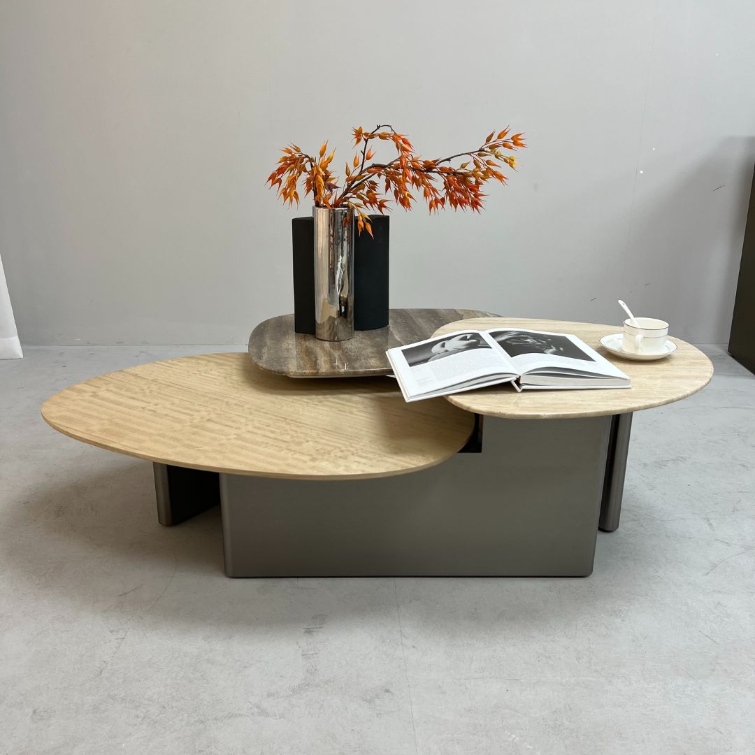 Tri Forma Coffee Table TG-725 - Coffee Tables - ebarza Furniture UAE | Shop Modern Furniture in Abu Dhabi & Dubai - مفروشات ايبازرا في الامارات | تسوق اثاث عصري وديكورات مميزة في دبي وابوظبي