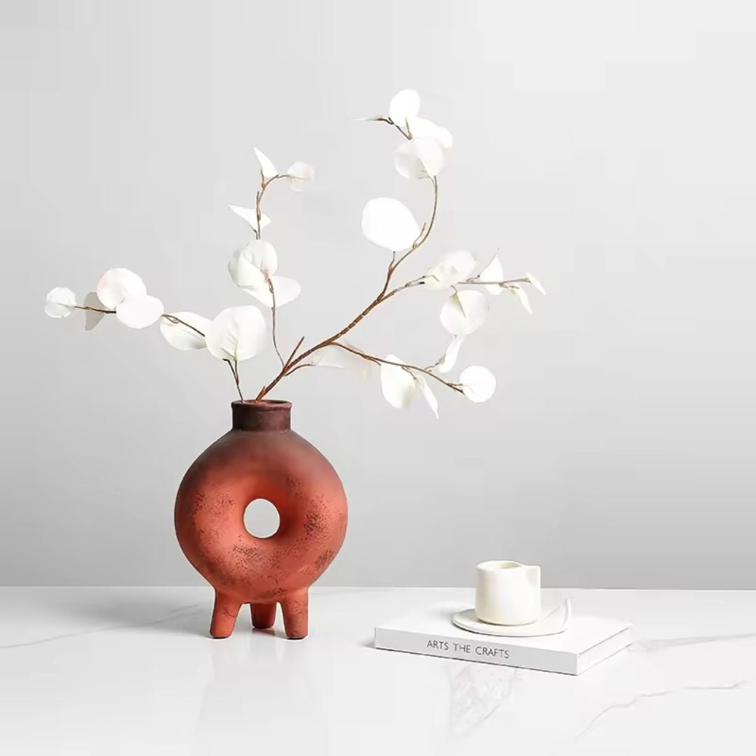 Tripod Round Vase FD-D23023 - Vases - ebarza Furniture UAE | Shop Modern Furniture in Abu Dhabi & Dubai - مفروشات ايبازرا في الامارات | تسوق اثاث عصري وديكورات مميزة في دبي وابوظبي