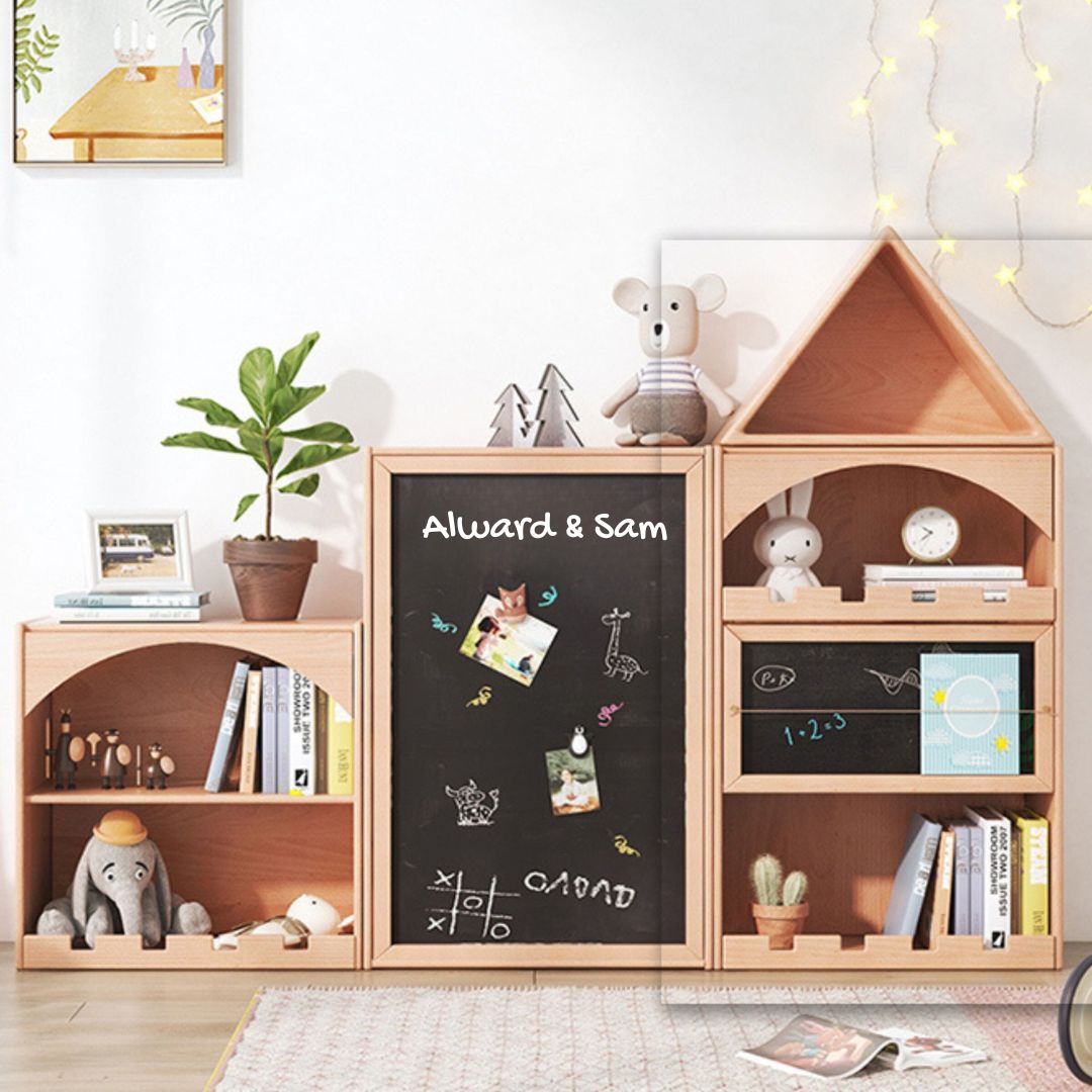 KIDS PEEKABOO Bookshelf - E2007N - Kids Shelves - ebarza Furniture UAE | Shop Modern Furniture in Abu Dhabi & Dubai - مفروشات ايبازرا في الامارات | تسوق اثاث عصري وديكورات مميزة في دبي وابوظبي