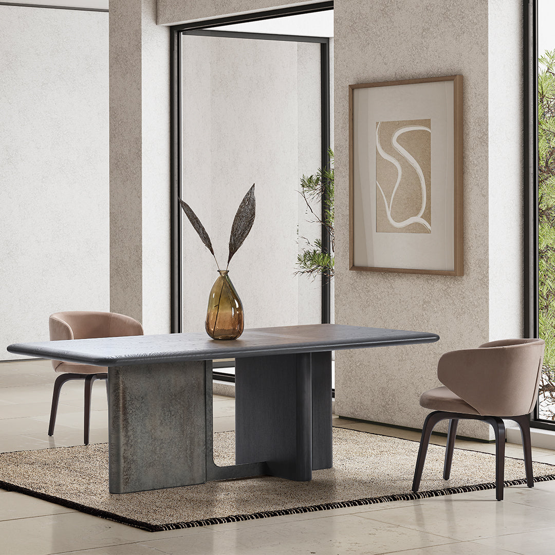 UTOPIA DINING TABLE EL-DT002 - Dining Tables - ebarza Furniture UAE | Shop Modern Furniture in Abu Dhabi & Dubai - مفروشات ايبازرا في الامارات | تسوق اثاث عصري وديكورات مميزة في دبي وابوظبي