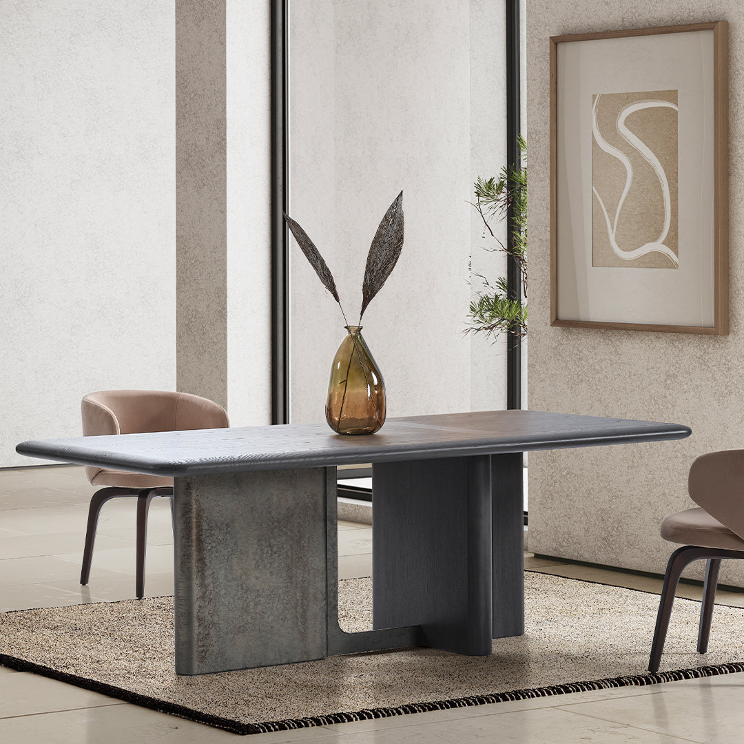UTOPIA DINING TABLE EL-DT002 - Dining Tables - ebarza Furniture UAE | Shop Modern Furniture in Abu Dhabi & Dubai - مفروشات ايبازرا في الامارات | تسوق اثاث عصري وديكورات مميزة في دبي وابوظبي