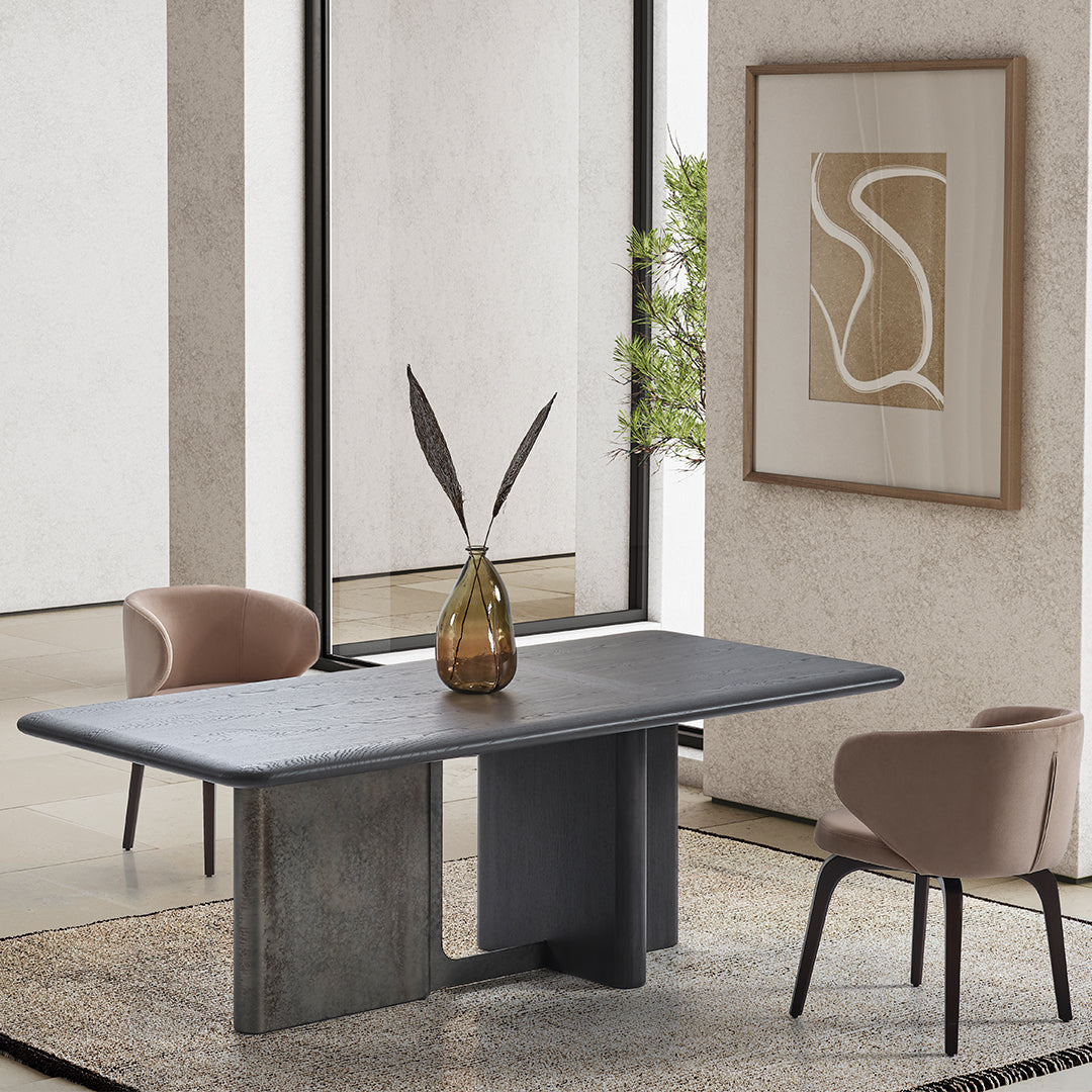 UTOPIA DINING TABLE EL-DT002 - Dining Tables - ebarza Furniture UAE | Shop Modern Furniture in Abu Dhabi & Dubai - مفروشات ايبازرا في الامارات | تسوق اثاث عصري وديكورات مميزة في دبي وابوظبي