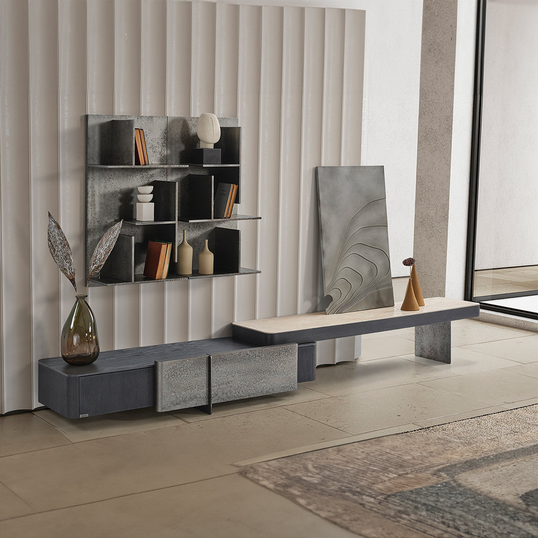 UTOPIA T.V UNIT EL-TVUNIT-01 - TV Units - ebarza Furniture UAE | Shop Modern Furniture in Abu Dhabi & Dubai - مفروشات ايبازرا في الامارات | تسوق اثاث عصري وديكورات مميزة في دبي وابوظبي