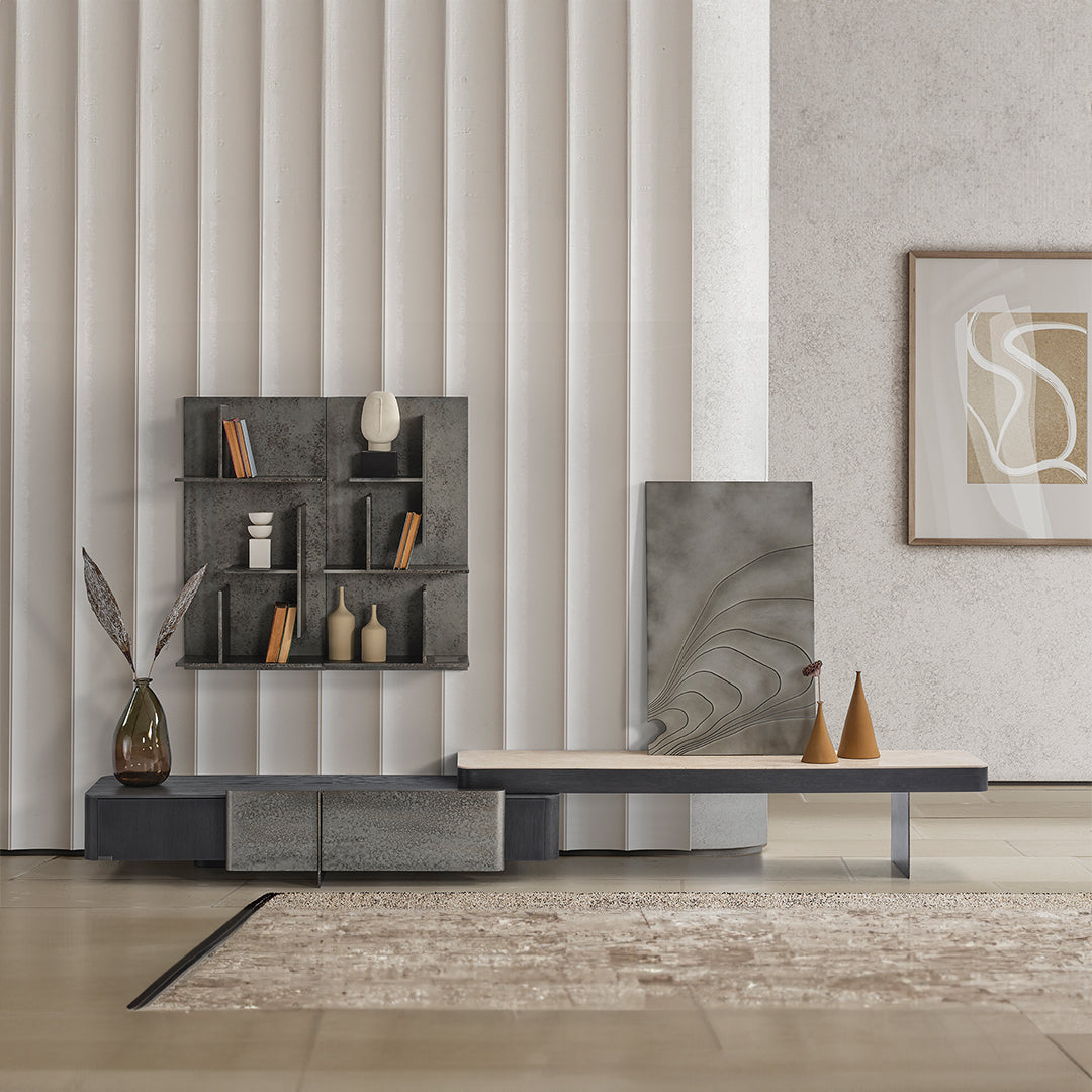 UTOPIA T.V UNIT EL-TVUNIT-01 - TV Units - ebarza Furniture UAE | Shop Modern Furniture in Abu Dhabi & Dubai - مفروشات ايبازرا في الامارات | تسوق اثاث عصري وديكورات مميزة في دبي وابوظبي