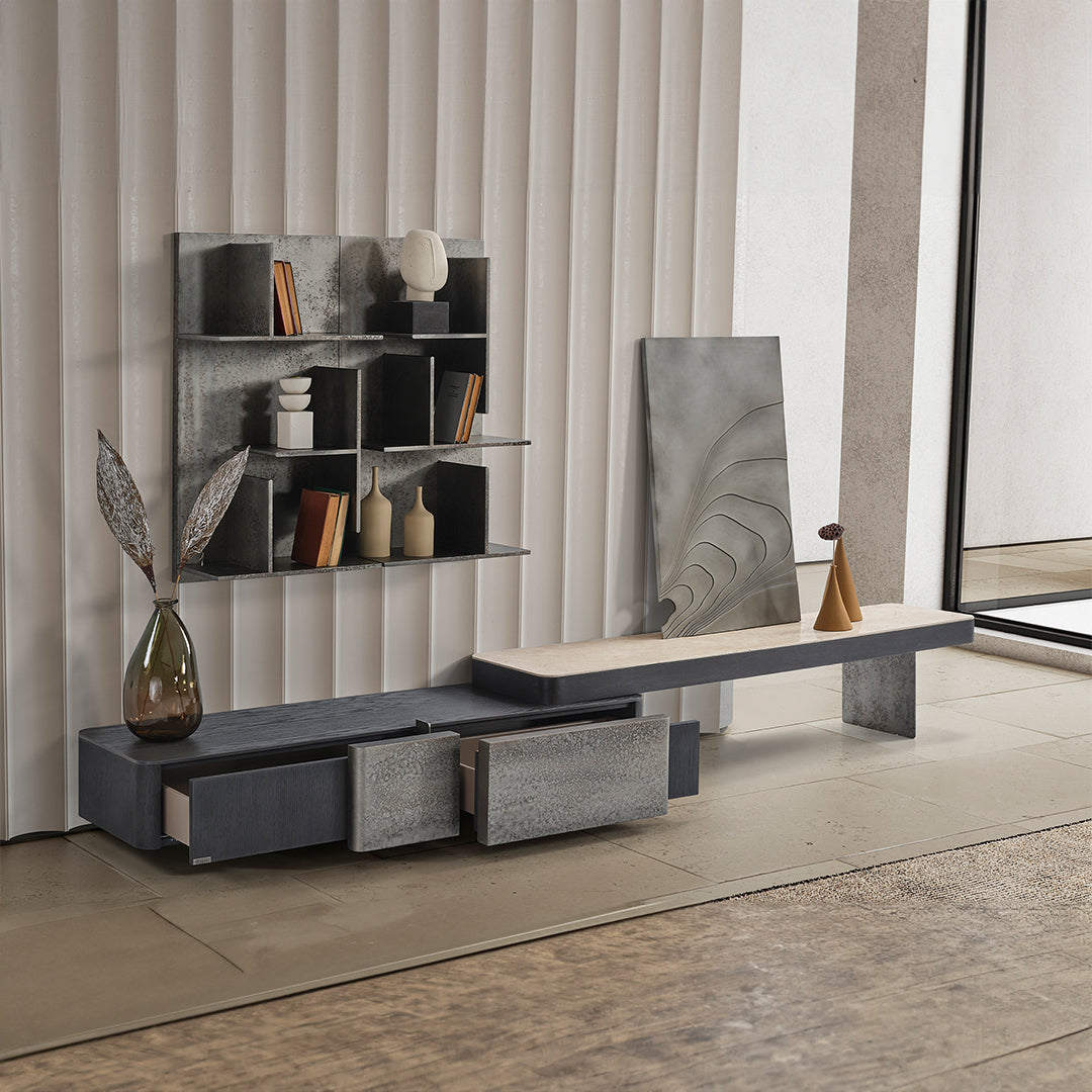 UTOPIA T.V UNIT EL-TVUNIT-01 - TV Units - ebarza Furniture UAE | Shop Modern Furniture in Abu Dhabi & Dubai - مفروشات ايبازرا في الامارات | تسوق اثاث عصري وديكورات مميزة في دبي وابوظبي