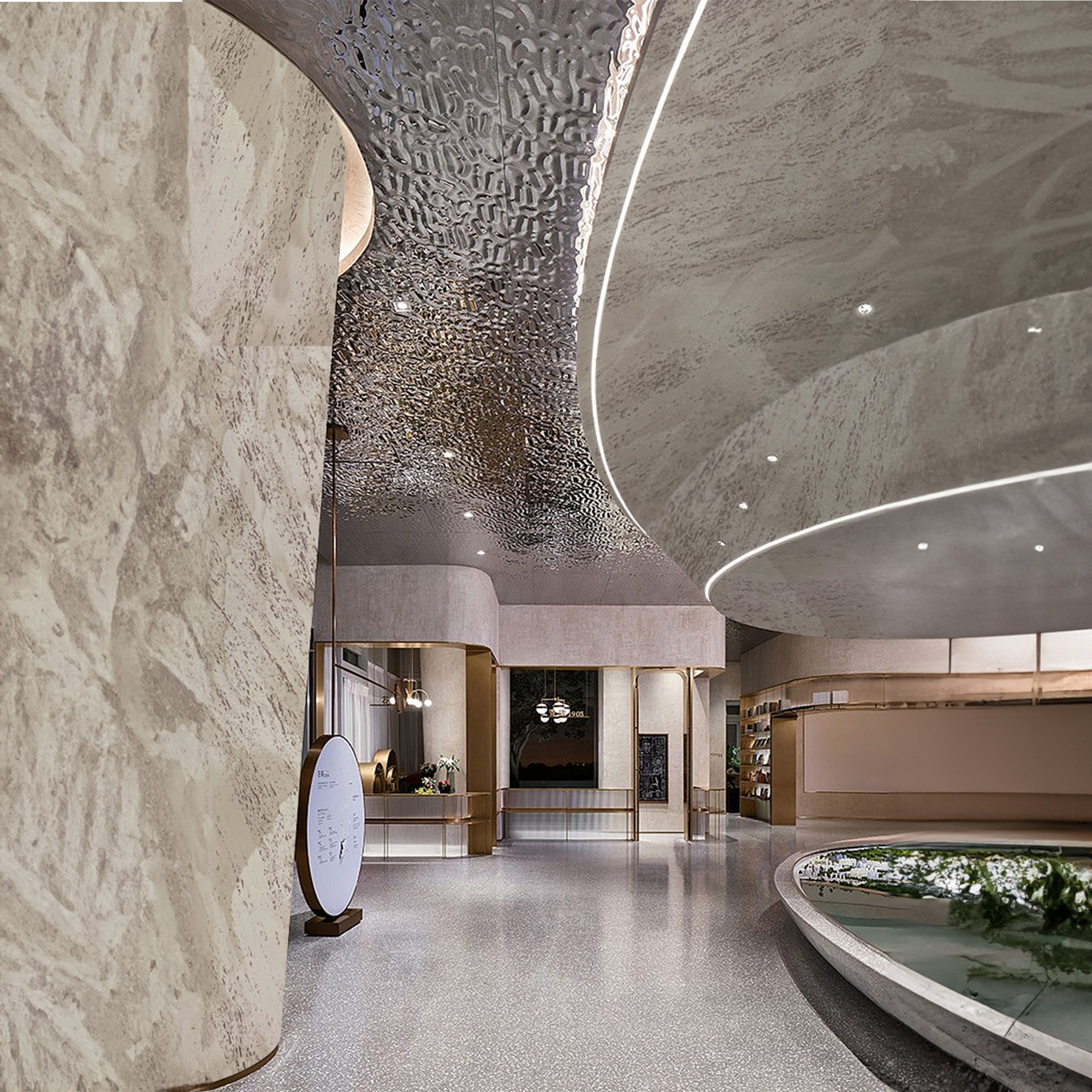 240x60cm Flex Stone Cladding Sea Travertin gradient gray 60*240 cm - Wall Panels - ebarza Furniture UAE | Shop Modern Furniture in Abu Dhabi & Dubai - مفروشات ايبازرا في الامارات | تسوق اثاث عصري وديكورات مميزة في دبي وابوظبي