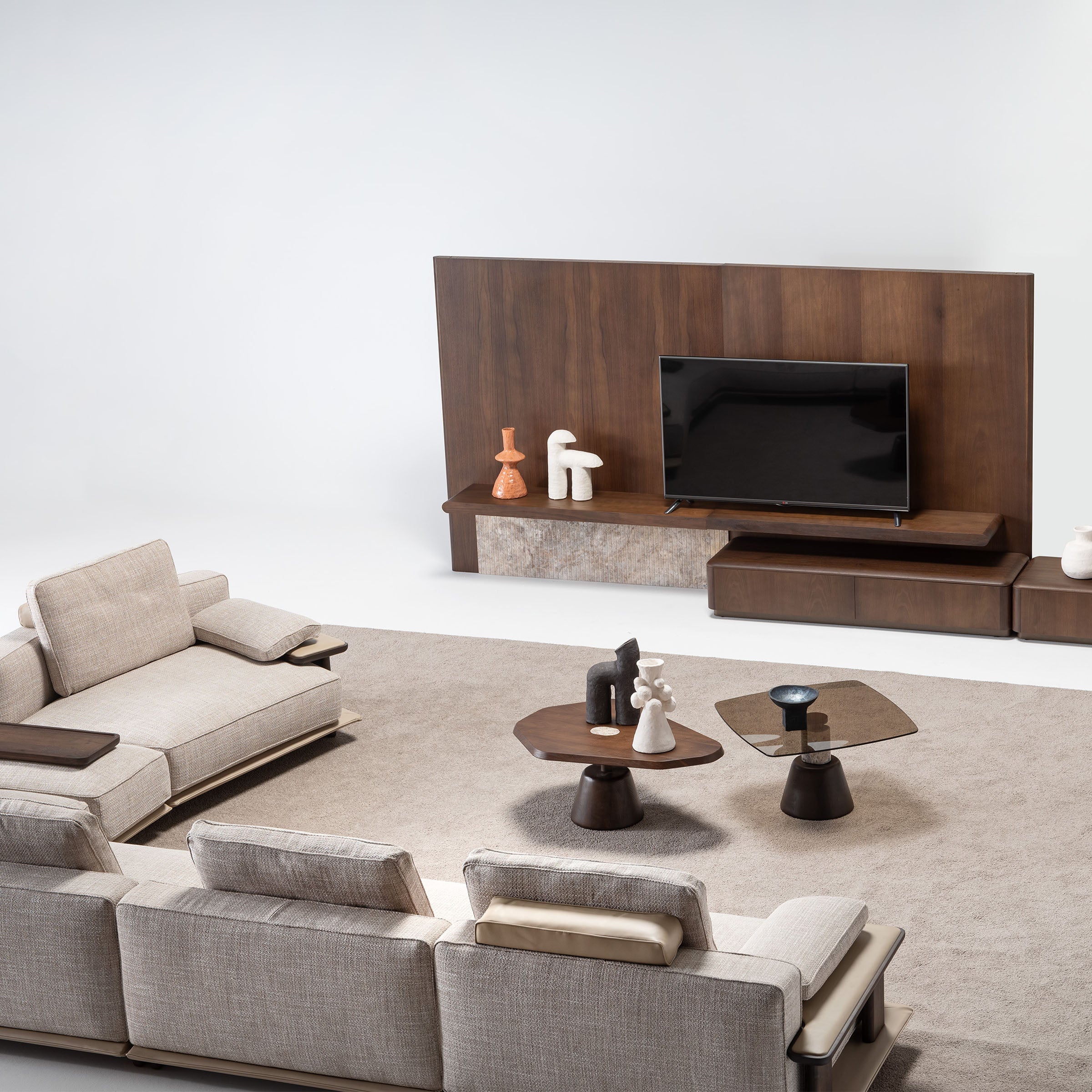 ODEON SINGLE MODULE WITHOUT ARM 110cm for odeon sofa OD-Middle-002 - Sofas - ebarza Furniture UAE | Shop Modern Furniture in Abu Dhabi & Dubai - مفروشات ايبازرا في الامارات | تسوق اثاث عصري وديكورات مميزة في دبي وابوظبي