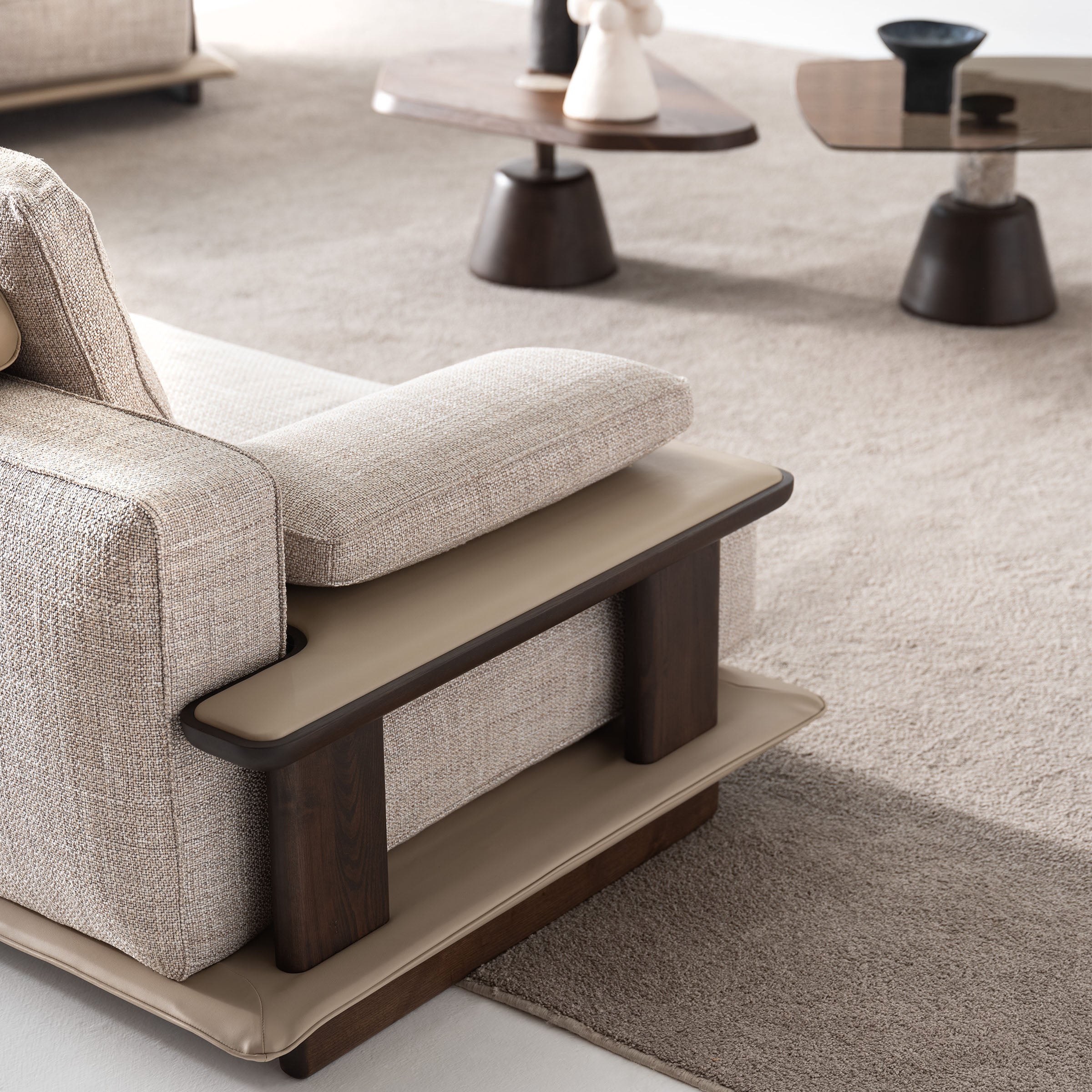 ODEON SINGLE MODULE WITHOUT ARM 110cm for odeon sofa OD-Middle-002 - Sofas - ebarza Furniture UAE | Shop Modern Furniture in Abu Dhabi & Dubai - مفروشات ايبازرا في الامارات | تسوق اثاث عصري وديكورات مميزة في دبي وابوظبي