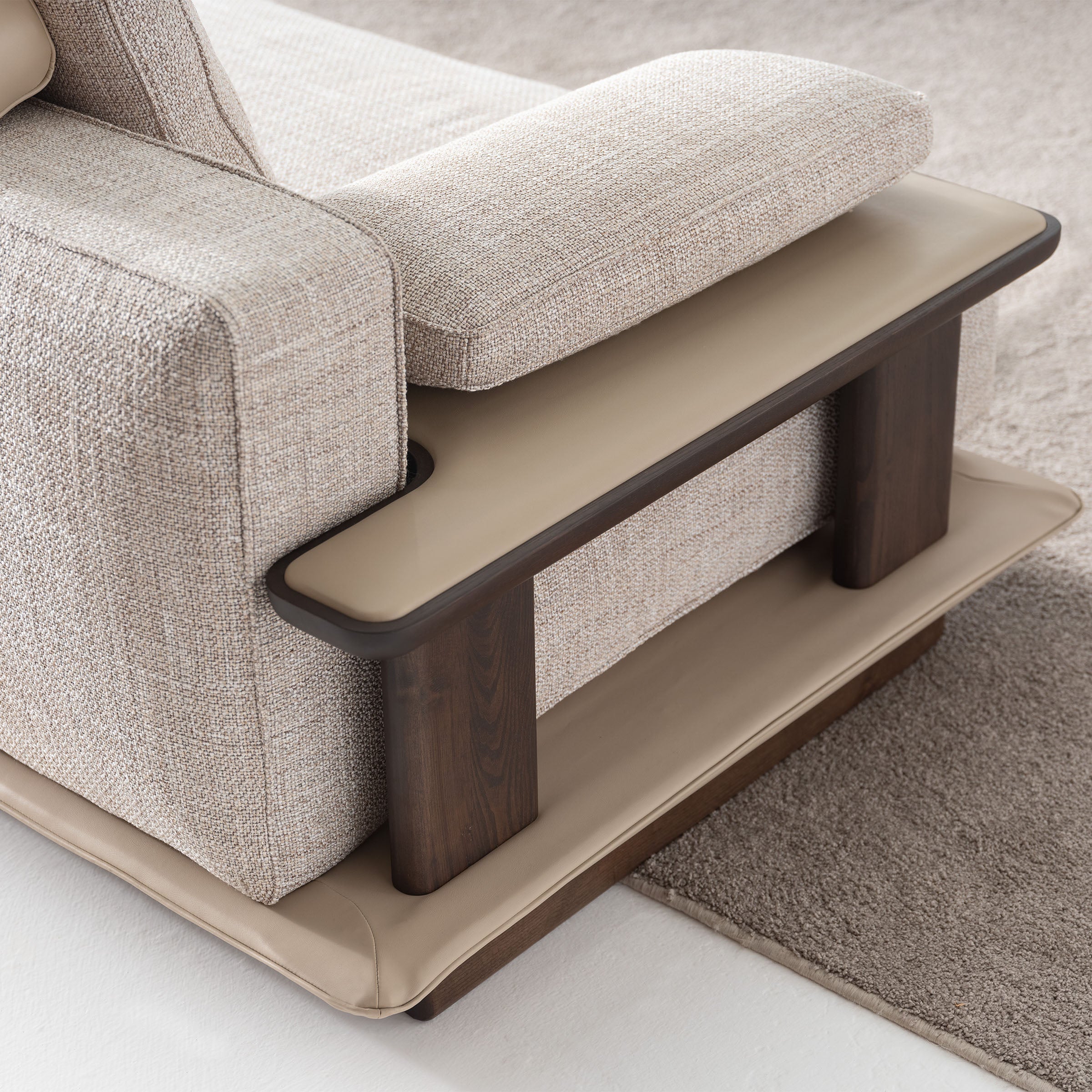 ODEON SINGLE MODULE WITHOUT ARM 110cm for odeon sofa OD-Middle-002 - Sofas - ebarza Furniture UAE | Shop Modern Furniture in Abu Dhabi & Dubai - مفروشات ايبازرا في الامارات | تسوق اثاث عصري وديكورات مميزة في دبي وابوظبي