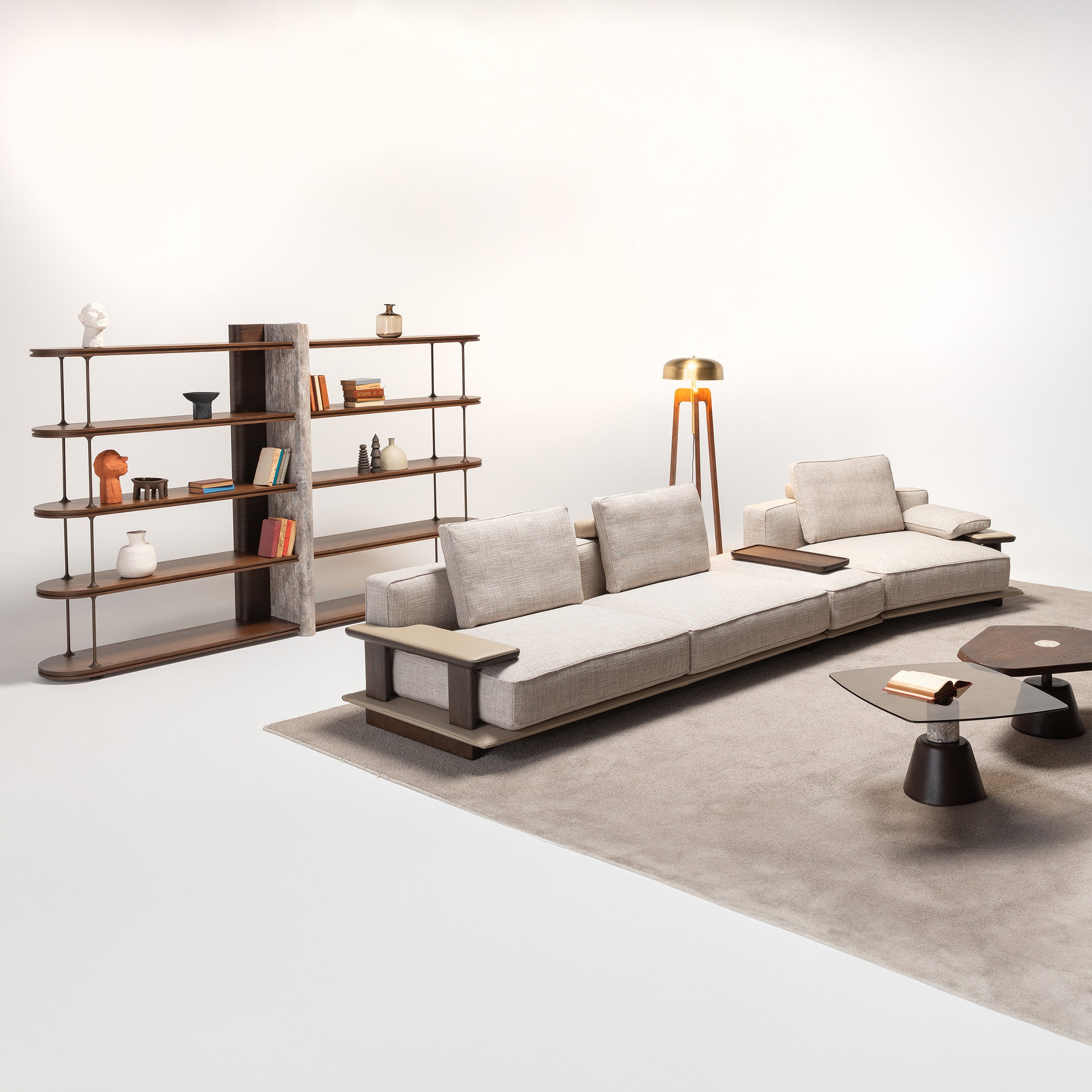 ODEON SINGLE MODULE WITHOUT ARM 110cm for odeon sofa OD-Middle-002 - Sofas - ebarza Furniture UAE | Shop Modern Furniture in Abu Dhabi & Dubai - مفروشات ايبازرا في الامارات | تسوق اثاث عصري وديكورات مميزة في دبي وابوظبي