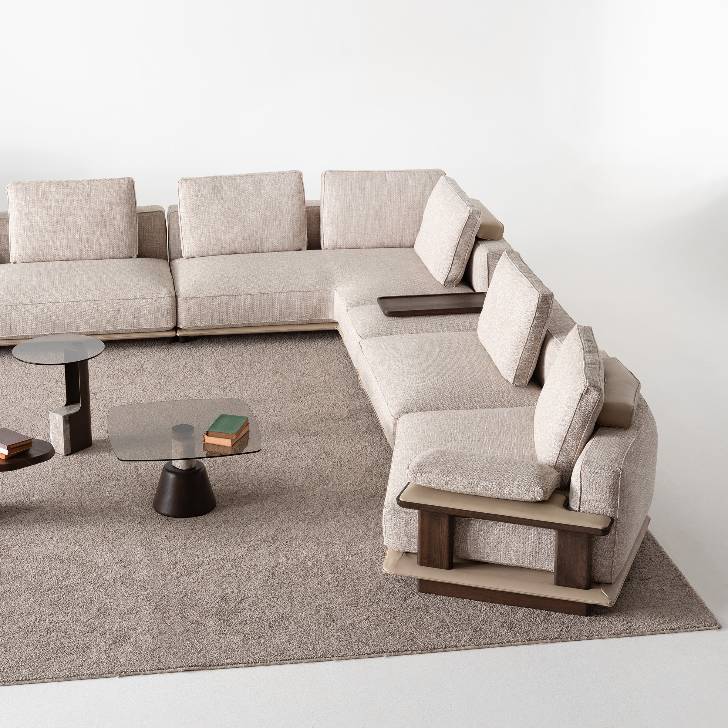 ODEON SINGLE MODULE WITHOUT ARM 110cm for odeon sofa OD-Middle-002 - Sofas - ebarza Furniture UAE | Shop Modern Furniture in Abu Dhabi & Dubai - مفروشات ايبازرا في الامارات | تسوق اثاث عصري وديكورات مميزة في دبي وابوظبي