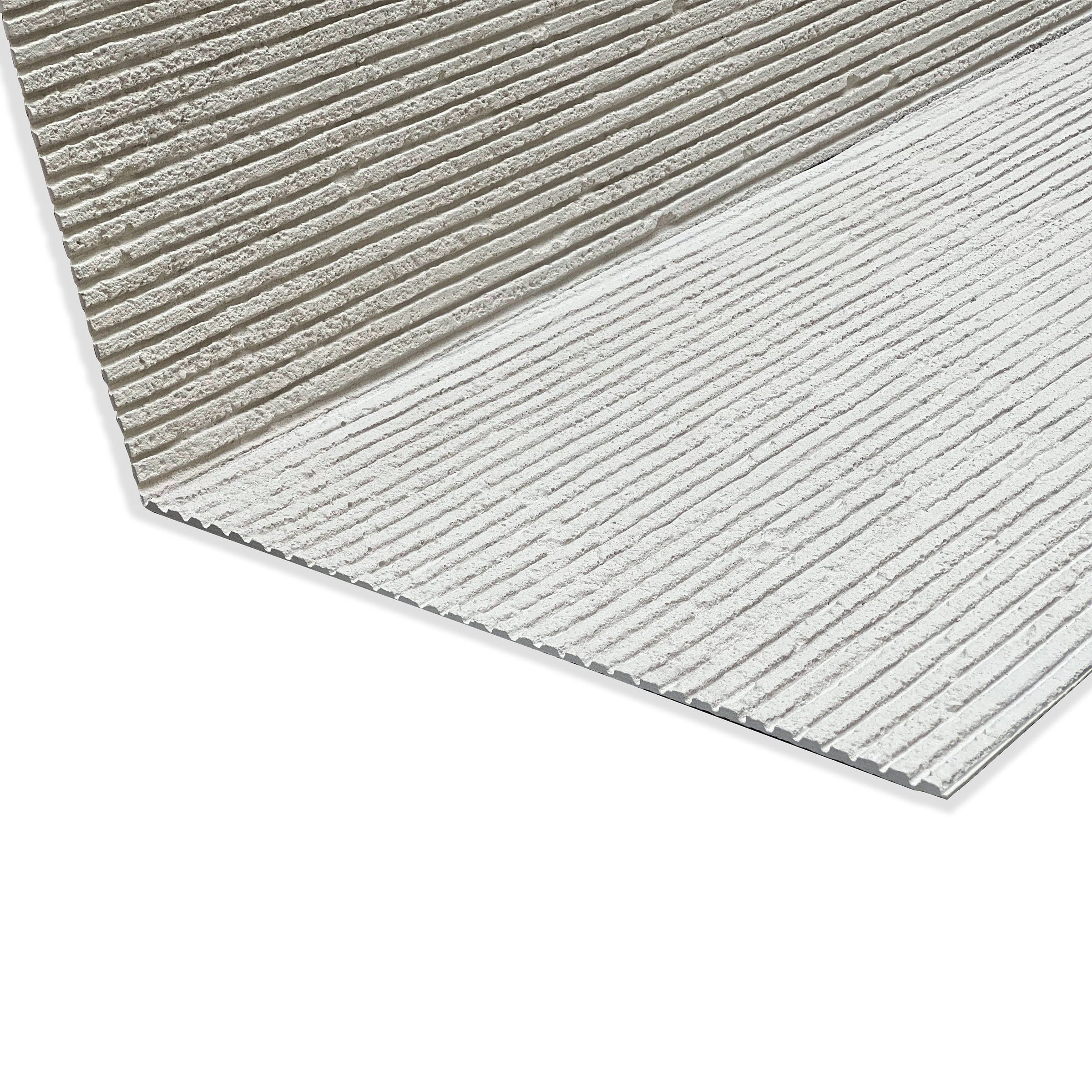 Sample of Flex Stone Cladding Square Line Stone white-Sample -  Wall panels samples - ebarza Furniture UAE | Shop Modern Furniture in Abu Dhabi & Dubai - مفروشات ايبازرا في الامارات | تسوق اثاث عصري وديكورات مميزة في دبي وابوظبي