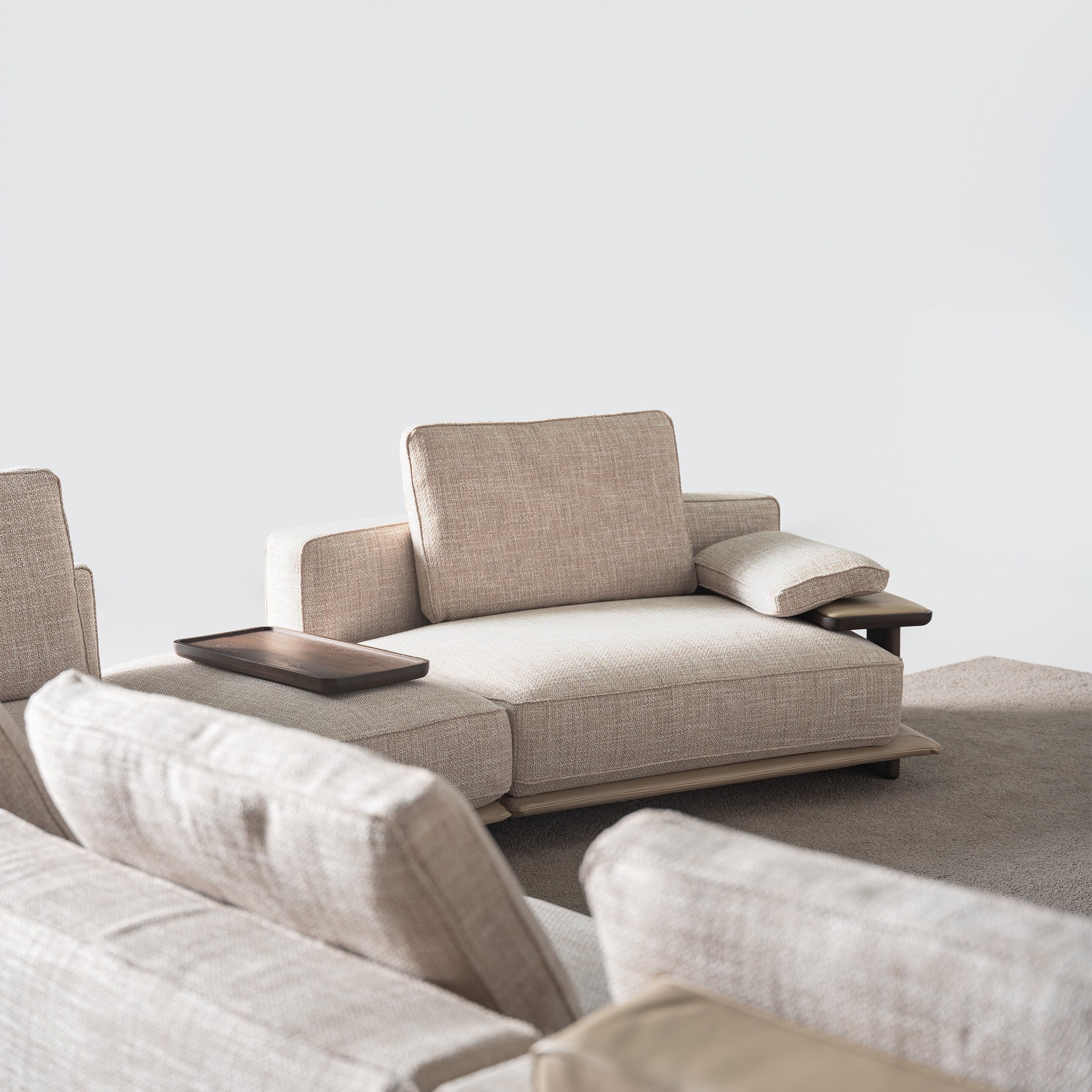 ODEON SINGLE MODULE WITHOUT ARM 110cm for odeon sofa OD-Middle-002 - Sofas - ebarza Furniture UAE | Shop Modern Furniture in Abu Dhabi & Dubai - مفروشات ايبازرا في الامارات | تسوق اثاث عصري وديكورات مميزة في دبي وابوظبي