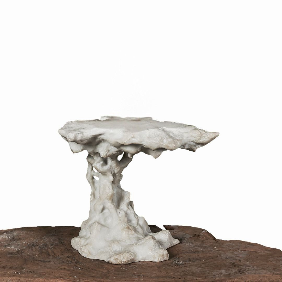 Pre-order 65 Days Delivery Pale Stone Side Table TL-0144 - Side Tables - ebarza Furniture UAE | Shop Modern Furniture in Abu Dhabi & Dubai - مفروشات ايبازرا في الامارات | تسوق اثاث عصري وديكورات مميزة في دبي وابوظبي