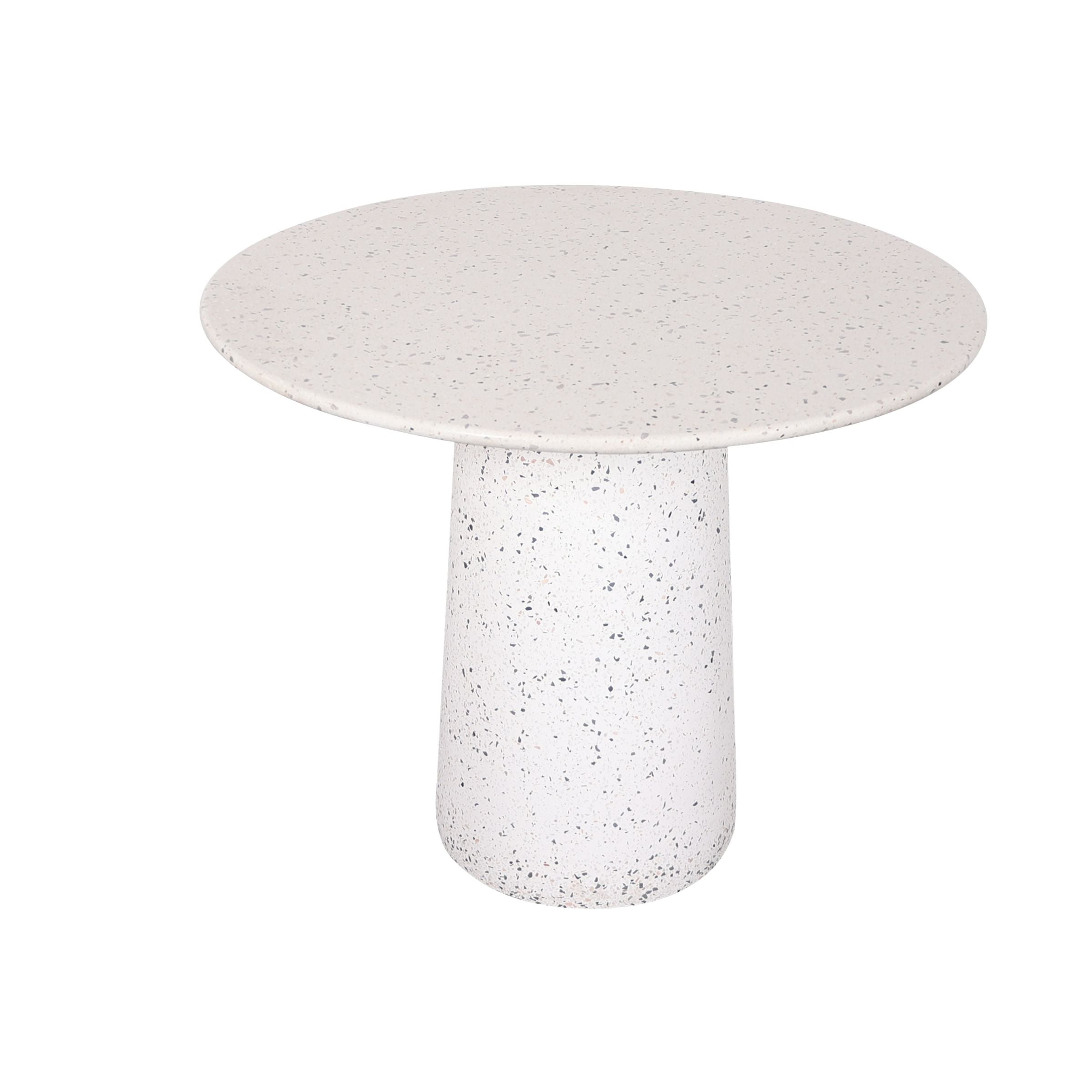 White TERRAZZO Dinning Table BP4911 - Dining Tables - ebarza Furniture UAE | Shop Modern Furniture in Abu Dhabi & Dubai - مفروشات ايبازرا في الامارات | تسوق اثاث عصري وديكورات مميزة في دبي وابوظبي