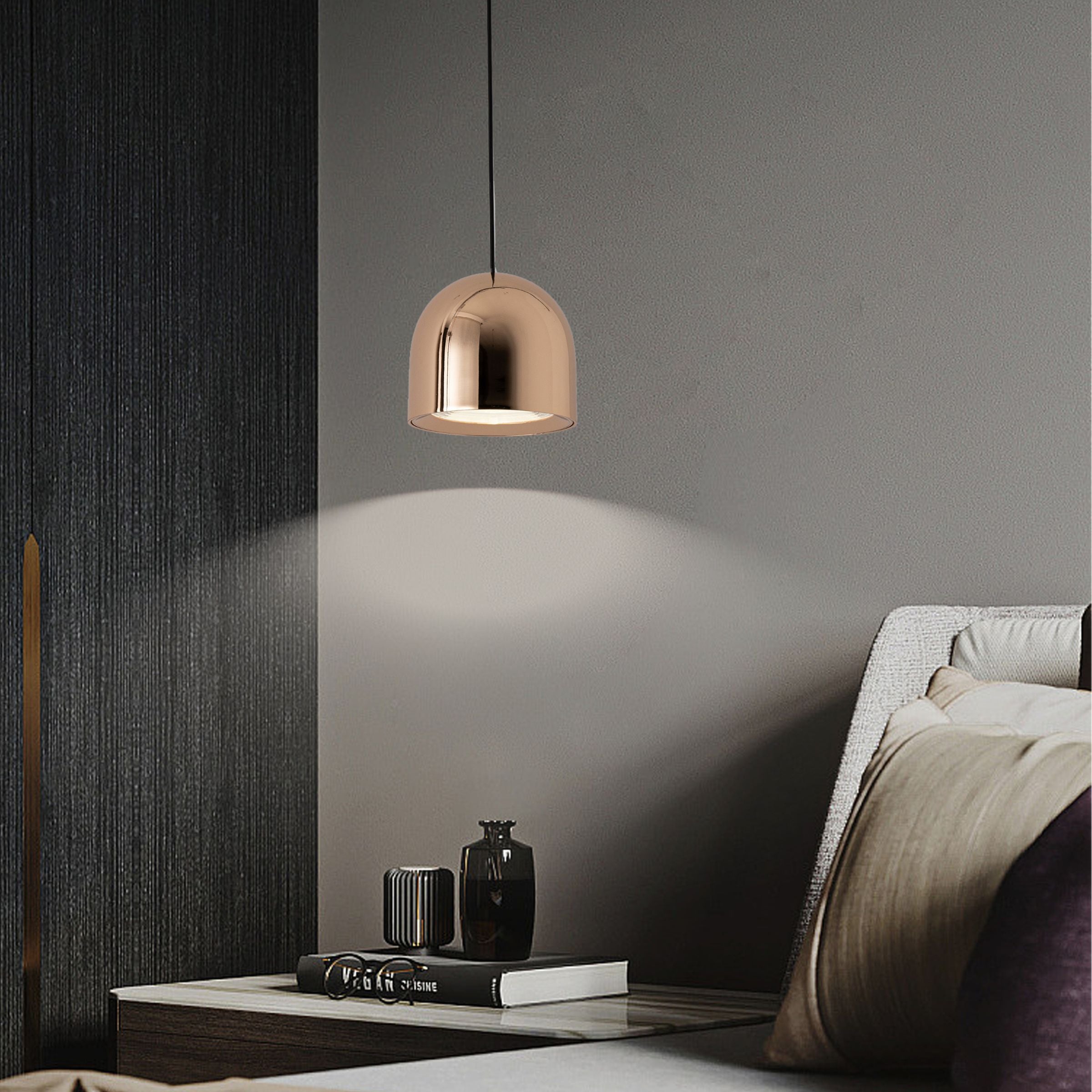 Pendant Lamp Gold YND-27G - Smart Track Lighting - ebarza Furniture UAE | Shop Modern Furniture in Abu Dhabi & Dubai - مفروشات ايبازرا في الامارات | تسوق اثاث عصري وديكورات مميزة في دبي وابوظبي