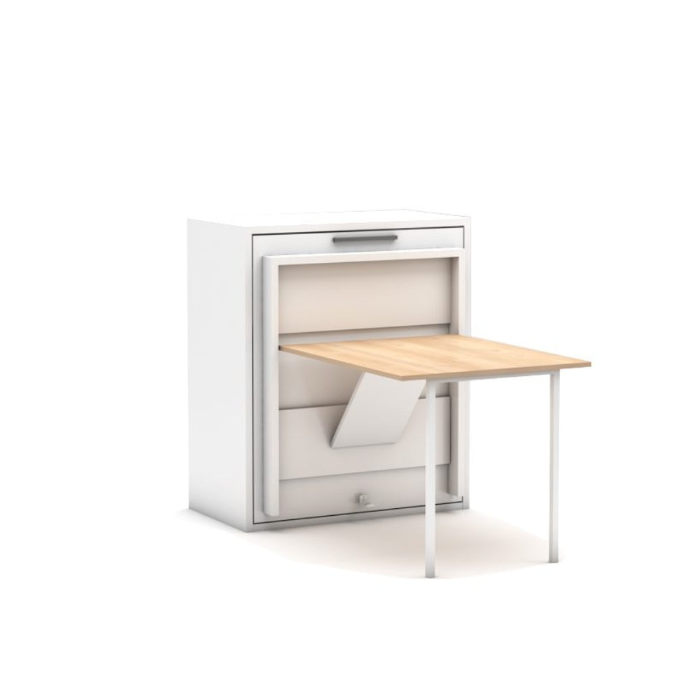 LIFE CAPSULE FOLDING SINGLE BED with MATTRESS and SECRET TABE MODULE - 209/ 402-D - Bedsteads - ebarza Furniture UAE | Shop Modern Furniture in Abu Dhabi & Dubai - مفروشات ايبازرا في الامارات | تسوق اثاث عصري وديكورات مميزة في دبي وابوظبي