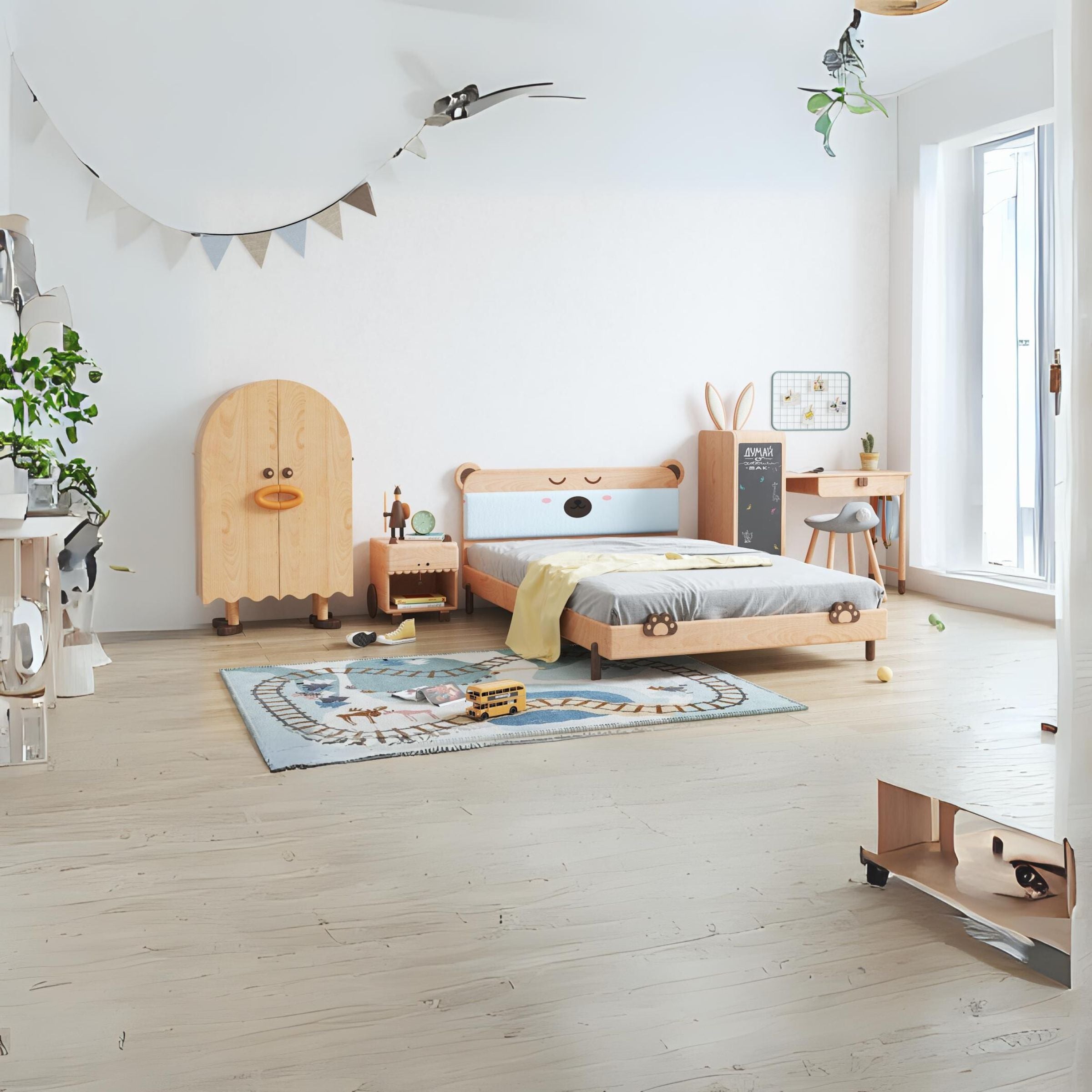 KIDS DAFFY DUCK WARDROBE - E1902Q - Kids - ebarza Furniture UAE | Shop Modern Furniture in Abu Dhabi & Dubai - مفروشات ايبازرا في الامارات | تسوق اثاث عصري وديكورات مميزة في دبي وابوظبي