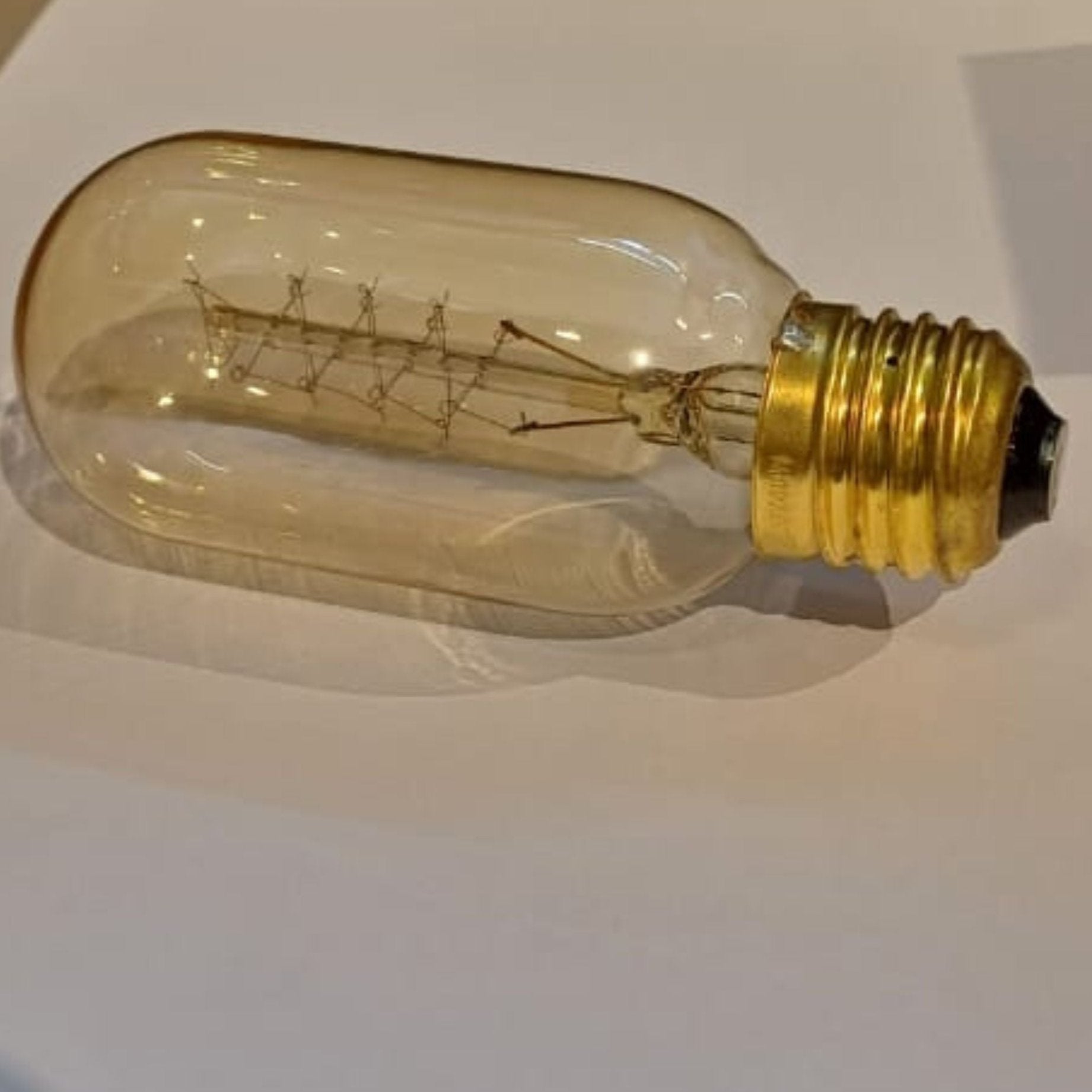 Led E27 EDISON Vintage T45 S 40W E27 EDISON - Amber - Bulbs - ebarza Furniture UAE | Shop Modern Furniture in Abu Dhabi & Dubai - مفروشات ايبازرا في الامارات | تسوق اثاث عصري وديكورات مميزة في دبي وابوظبي