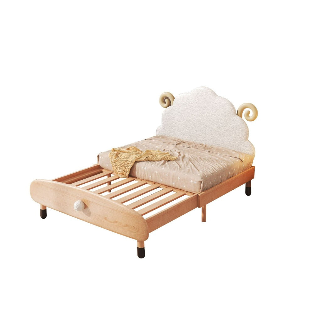 KIDS Extendable E-BED with Mattress - E2012F - Kids Beds - ebarza Furniture UAE | Shop Modern Furniture in Abu Dhabi & Dubai - مفروشات ايبازرا في الامارات | تسوق اثاث عصري وديكورات مميزة في دبي وابوظبي