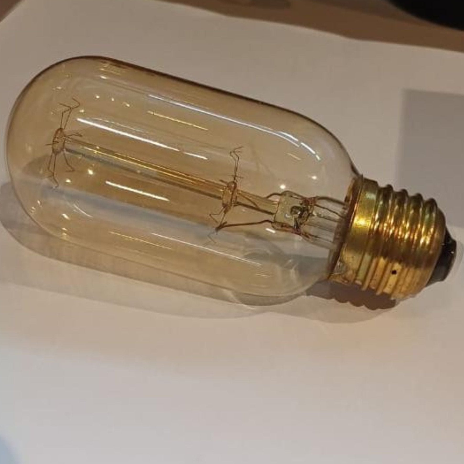 Led E27 EDISON Vintage T45 40W E27 EDISON - Amber - Bulbs - ebarza Furniture UAE | Shop Modern Furniture in Abu Dhabi & Dubai - مفروشات ايبازرا في الامارات | تسوق اثاث عصري وديكورات مميزة في دبي وابوظبي