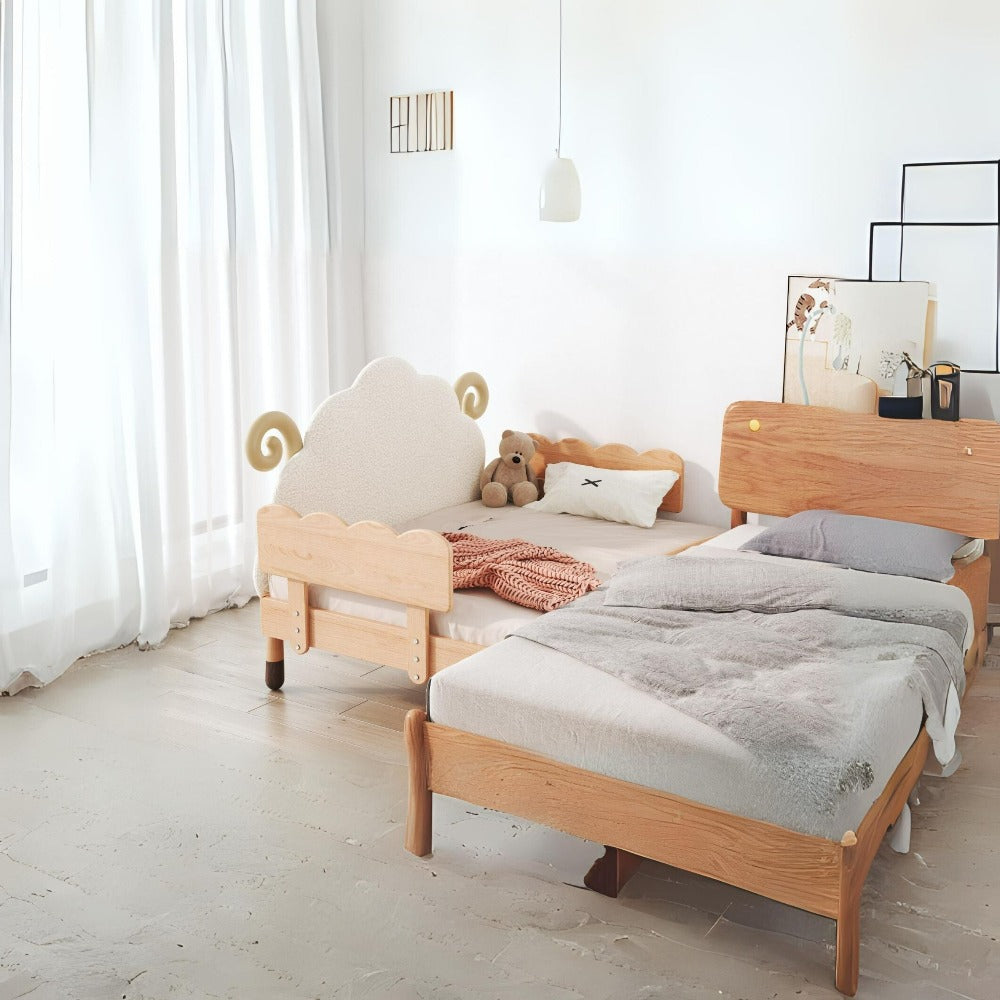 KIDS Extendable E-BED with Mattress - E2012F - Kids Beds - ebarza Furniture UAE | Shop Modern Furniture in Abu Dhabi & Dubai - مفروشات ايبازرا في الامارات | تسوق اثاث عصري وديكورات مميزة في دبي وابوظبي