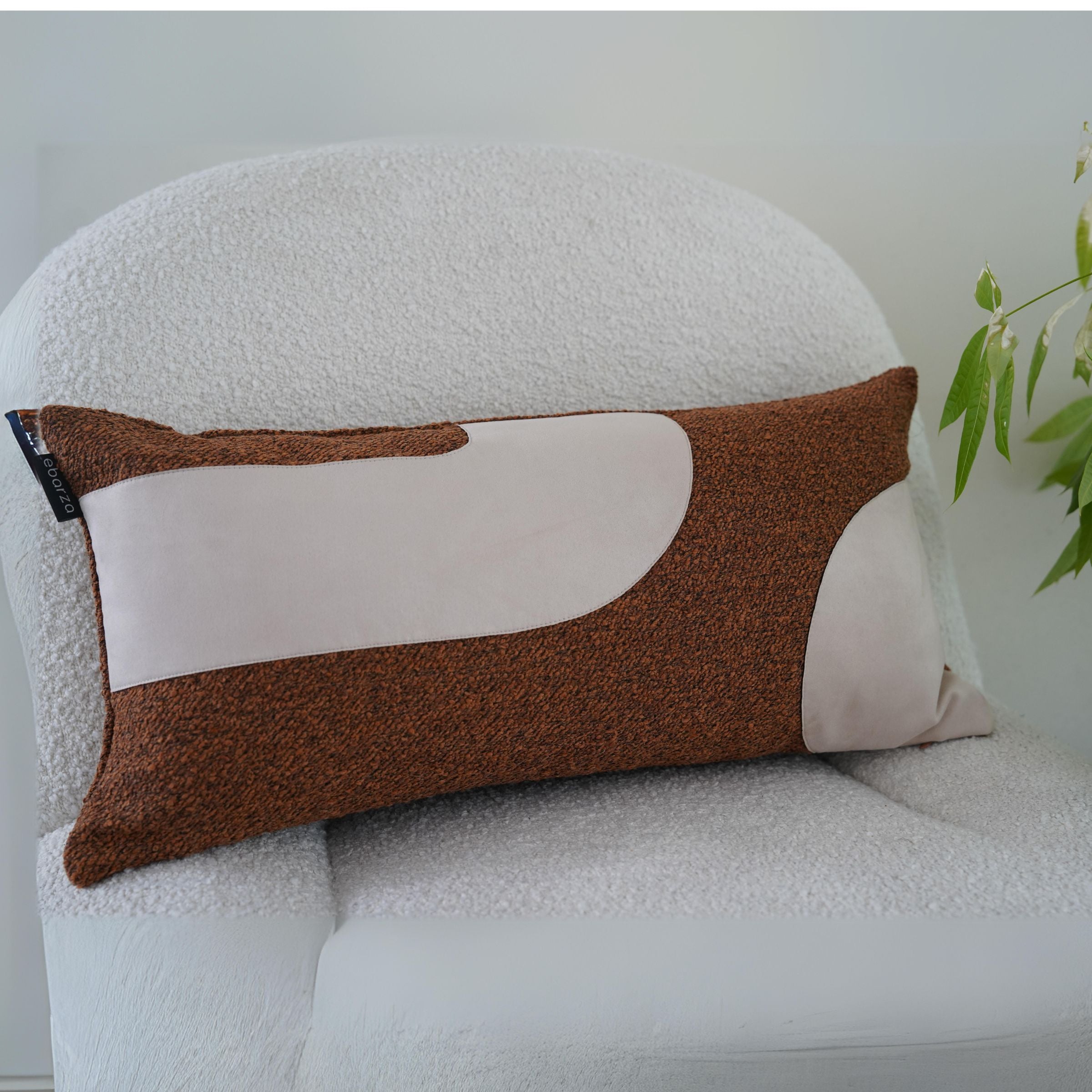 30x60cm Ebarza Juster Patchwork Cushion ECC135 -  Cushions - ebarza Furniture UAE | Shop Modern Furniture in Abu Dhabi & Dubai - مفروشات ايبازرا في الامارات | تسوق اثاث عصري وديكورات مميزة في دبي وابوظبي