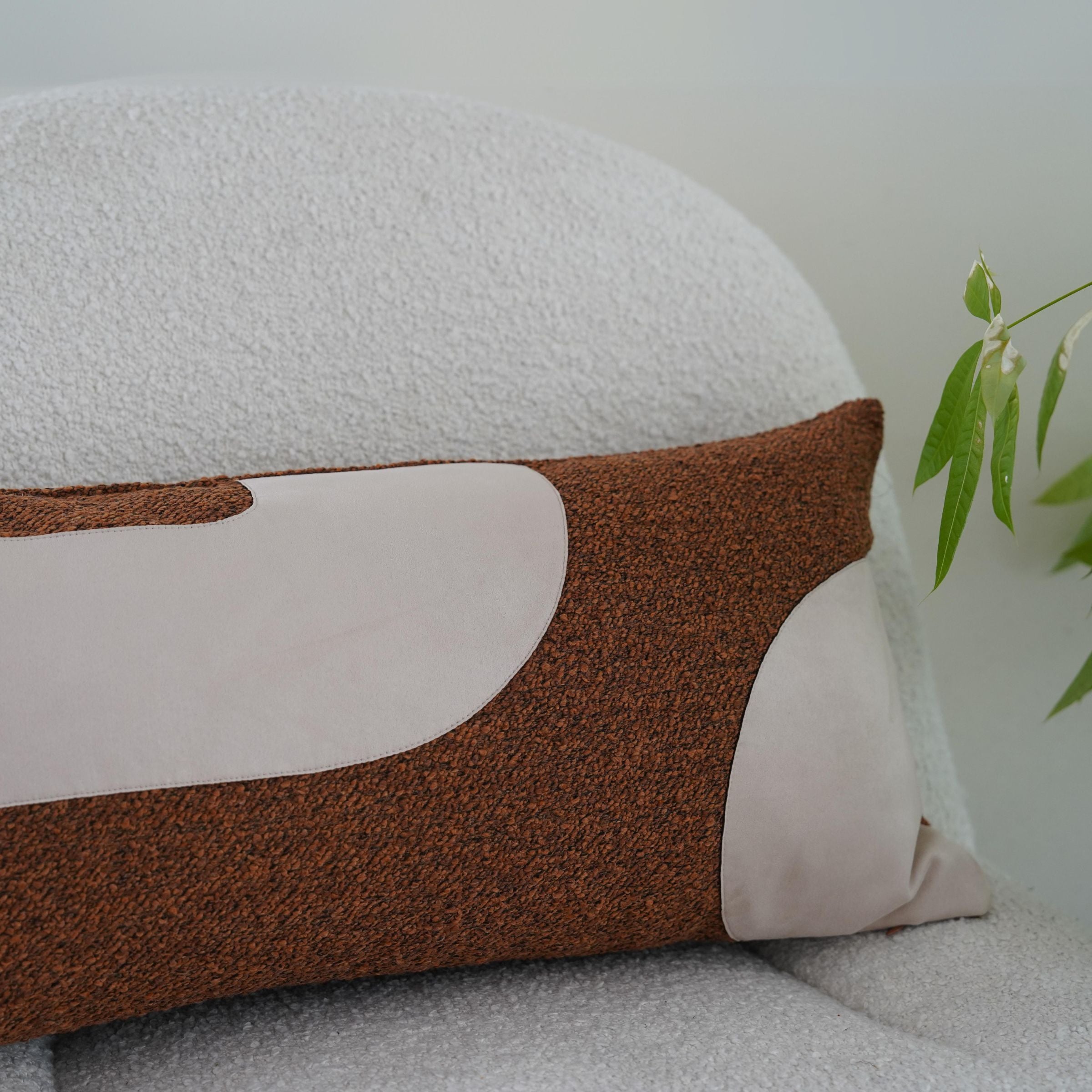 30x60cm Ebarza Juster Patchwork Cushion ECC135 -  Cushions - ebarza Furniture UAE | Shop Modern Furniture in Abu Dhabi & Dubai - مفروشات ايبازرا في الامارات | تسوق اثاث عصري وديكورات مميزة في دبي وابوظبي