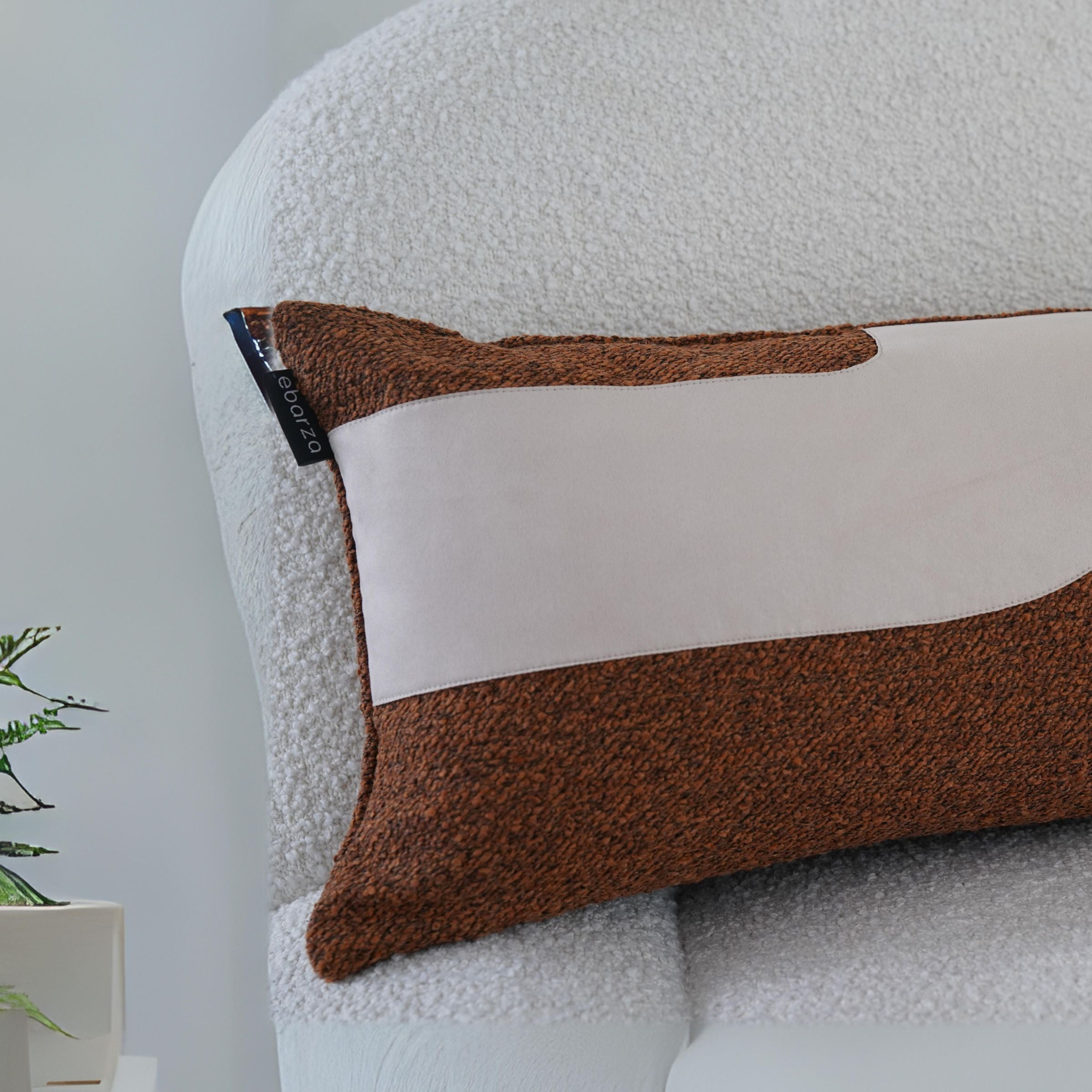 30x60cm Ebarza Juster Patchwork Cushion ECC135 -  Cushions - ebarza Furniture UAE | Shop Modern Furniture in Abu Dhabi & Dubai - مفروشات ايبازرا في الامارات | تسوق اثاث عصري وديكورات مميزة في دبي وابوظبي