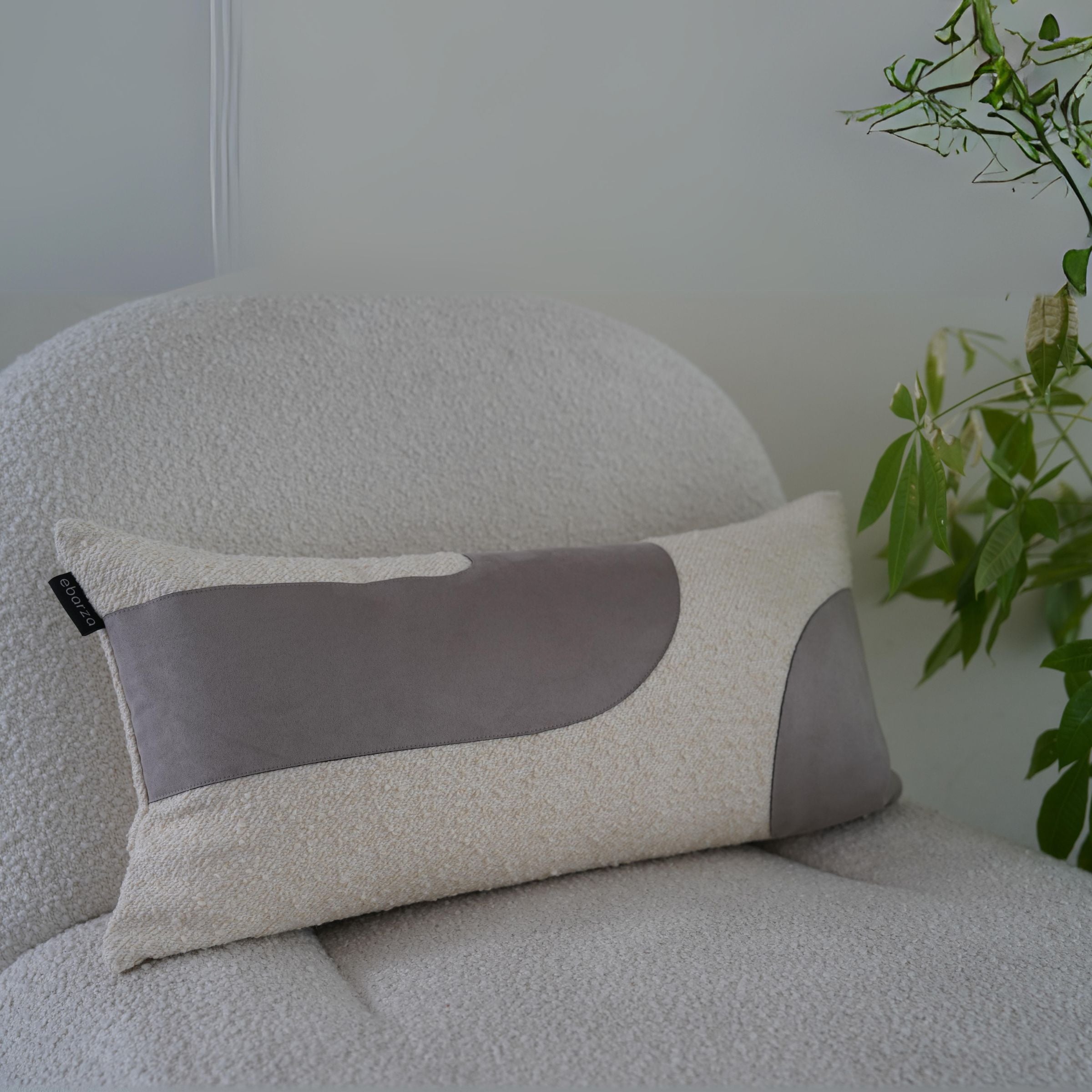 30x60cm Ebarza Juster Patchwork Cushion ECC136 -  Cushions - ebarza Furniture UAE | Shop Modern Furniture in Abu Dhabi & Dubai - مفروشات ايبازرا في الامارات | تسوق اثاث عصري وديكورات مميزة في دبي وابوظبي