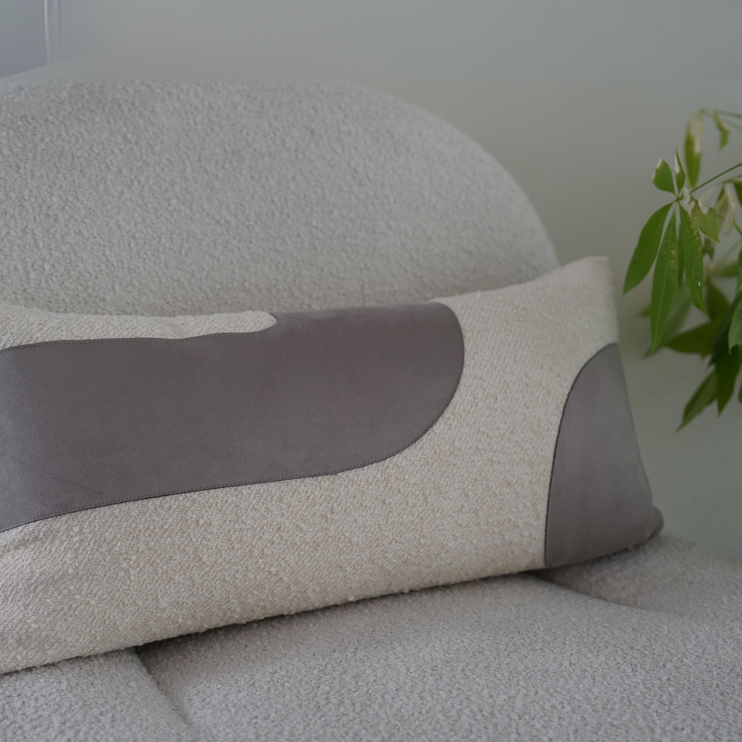 30x60cm Ebarza Juster Patchwork Cushion ECC136 -  Cushions - ebarza Furniture UAE | Shop Modern Furniture in Abu Dhabi & Dubai - مفروشات ايبازرا في الامارات | تسوق اثاث عصري وديكورات مميزة في دبي وابوظبي