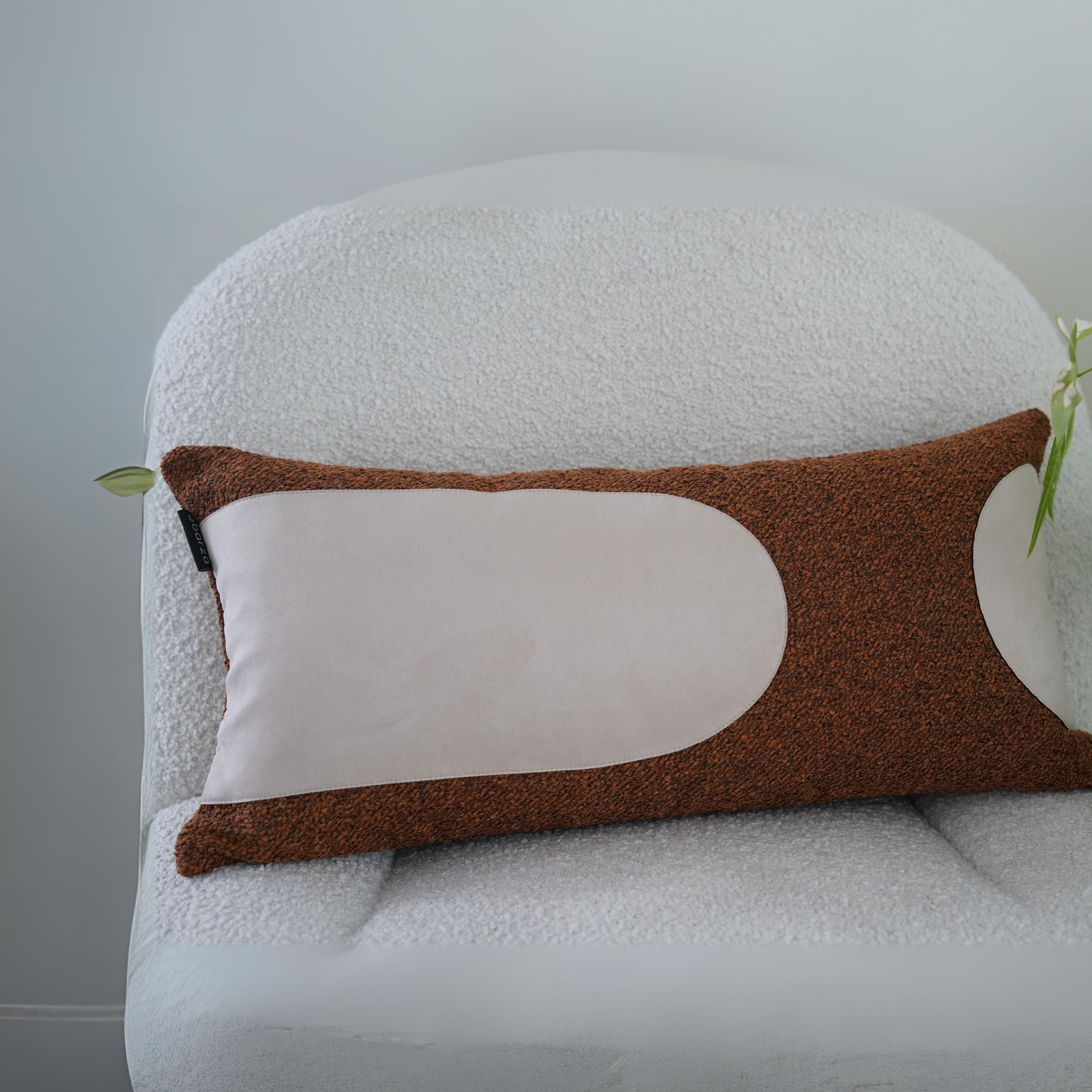 30x60cm Ebarza Buck Patchwork Cushion ECC138 -  Cushions - ebarza Furniture UAE | Shop Modern Furniture in Abu Dhabi & Dubai - مفروشات ايبازرا في الامارات | تسوق اثاث عصري وديكورات مميزة في دبي وابوظبي