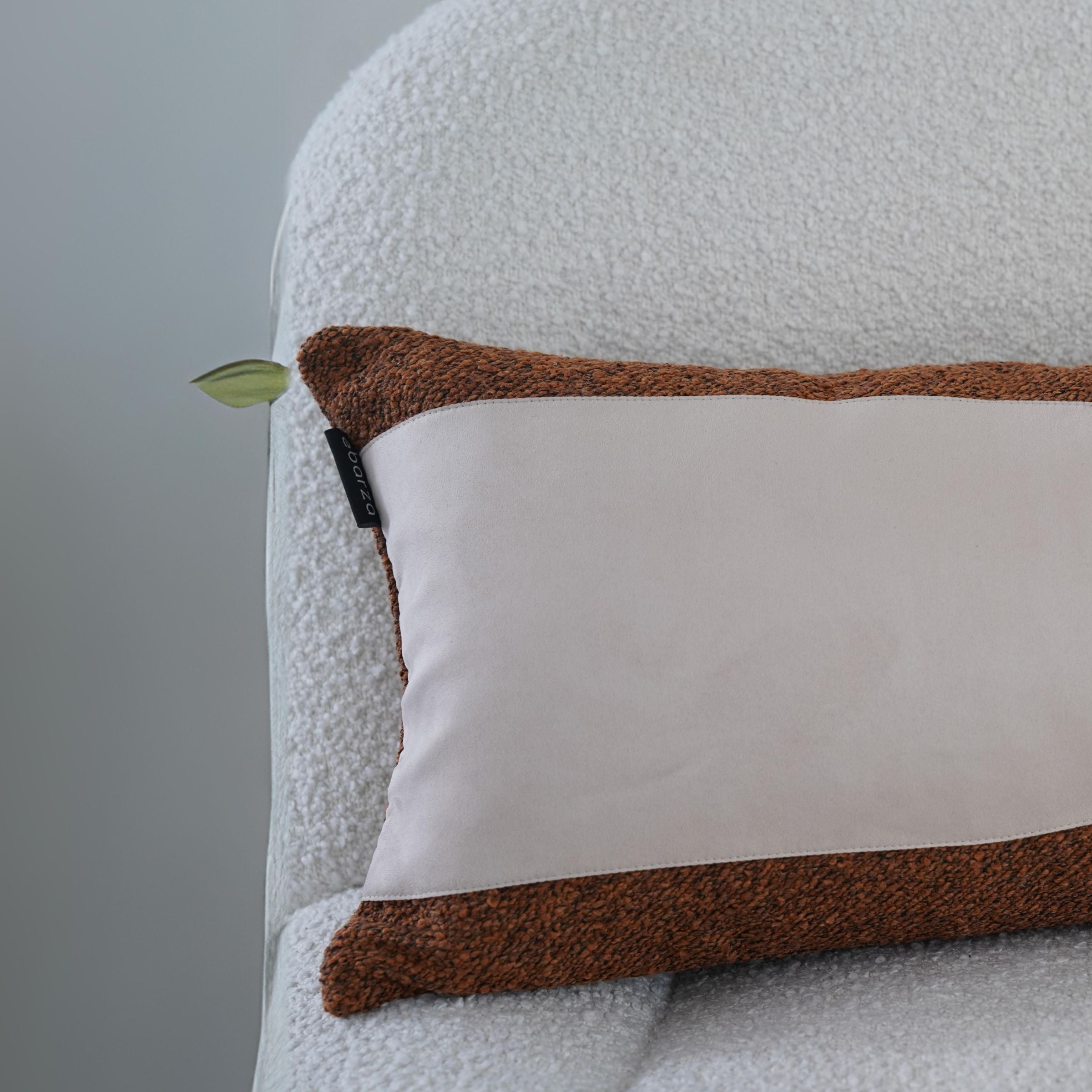 30x60cm Ebarza Buck Patchwork Cushion ECC138 -  Cushions - ebarza Furniture UAE | Shop Modern Furniture in Abu Dhabi & Dubai - مفروشات ايبازرا في الامارات | تسوق اثاث عصري وديكورات مميزة في دبي وابوظبي