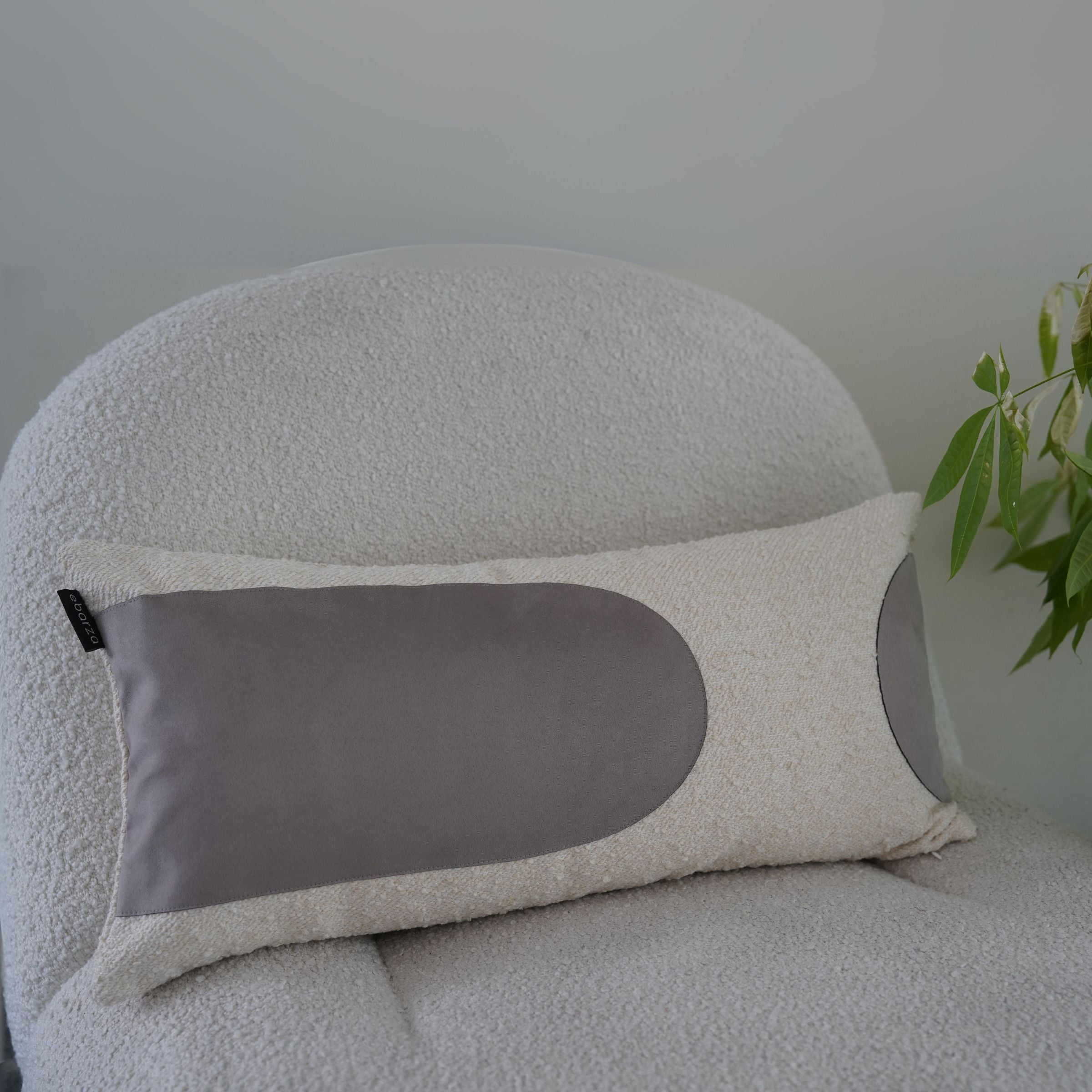 30x60cm Ebarza Buck Patchwork Cushion ECC139 -  Cushions - ebarza Furniture UAE | Shop Modern Furniture in Abu Dhabi & Dubai - مفروشات ايبازرا في الامارات | تسوق اثاث عصري وديكورات مميزة في دبي وابوظبي