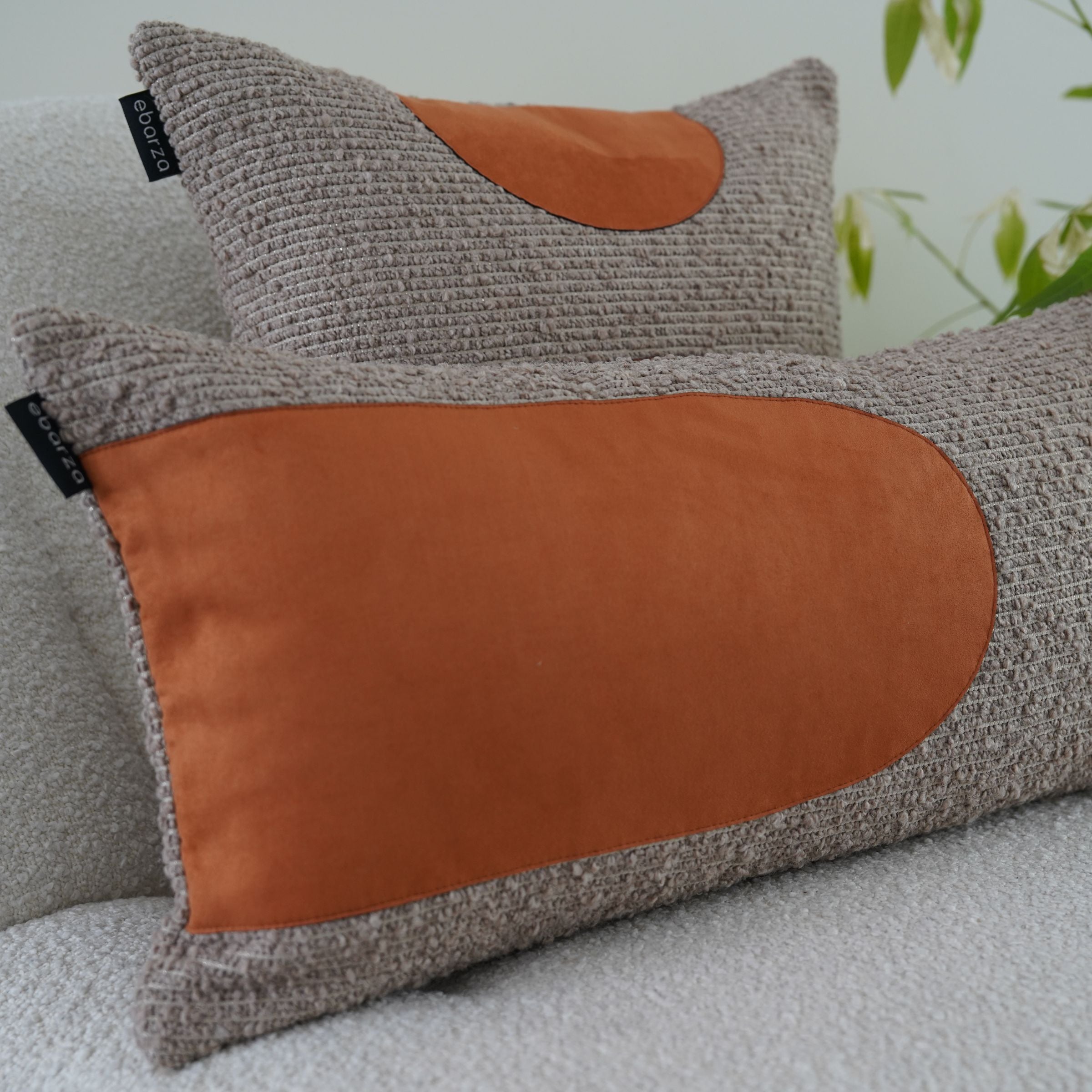 30x60cm Ebarza Buck patchwork cushion ECC140 - Cushions - ebarza Furniture UAE | Shop Modern Furniture in Abu Dhabi & Dubai - مفروشات ايبازرا في الامارات | تسوق اثاث عصري وديكورات مميزة في دبي وابوظبي
