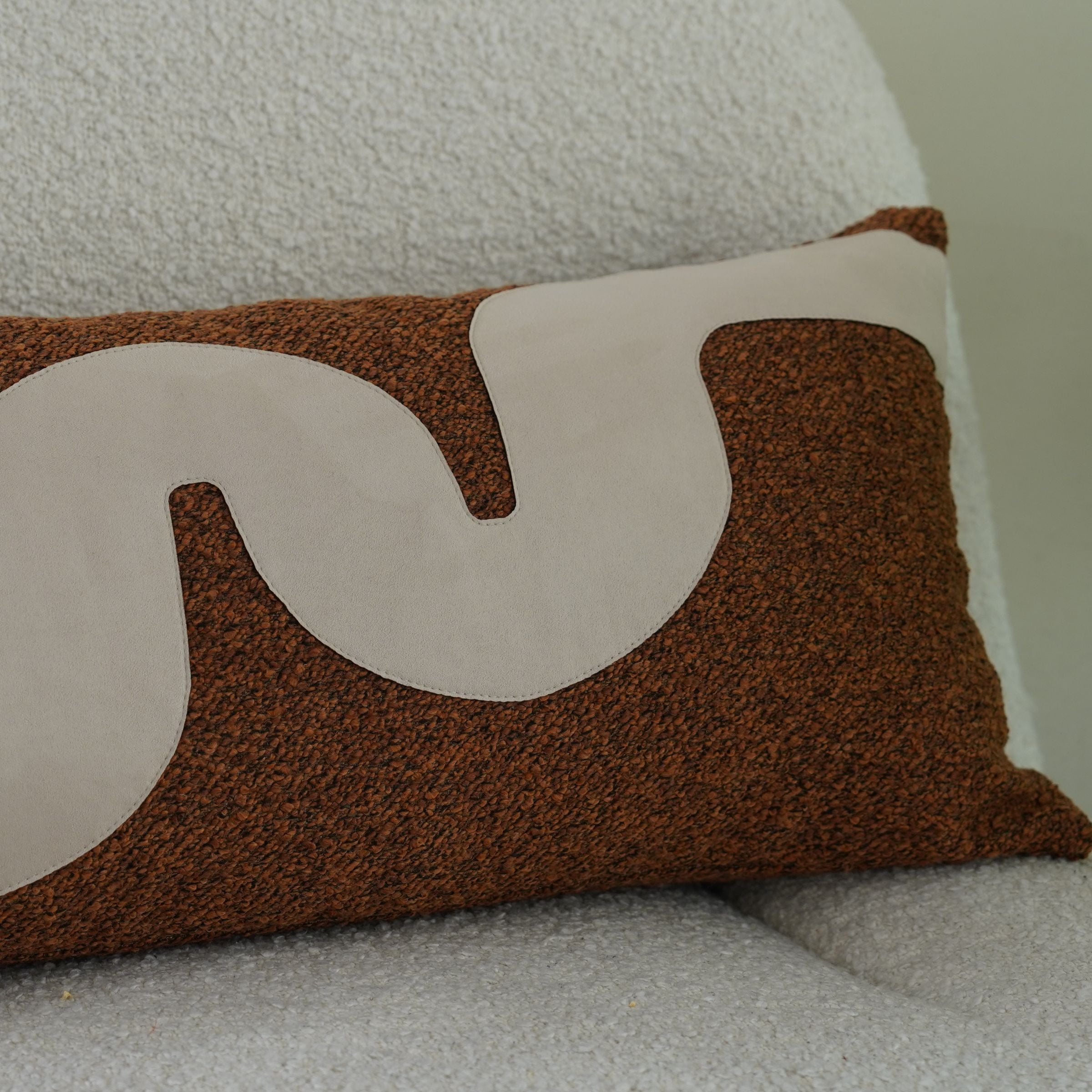 30x60cm Ebarza Amman Patchwork Cushion ECC141 -  Cushions - ebarza Furniture UAE | Shop Modern Furniture in Abu Dhabi & Dubai - مفروشات ايبازرا في الامارات | تسوق اثاث عصري وديكورات مميزة في دبي وابوظبي