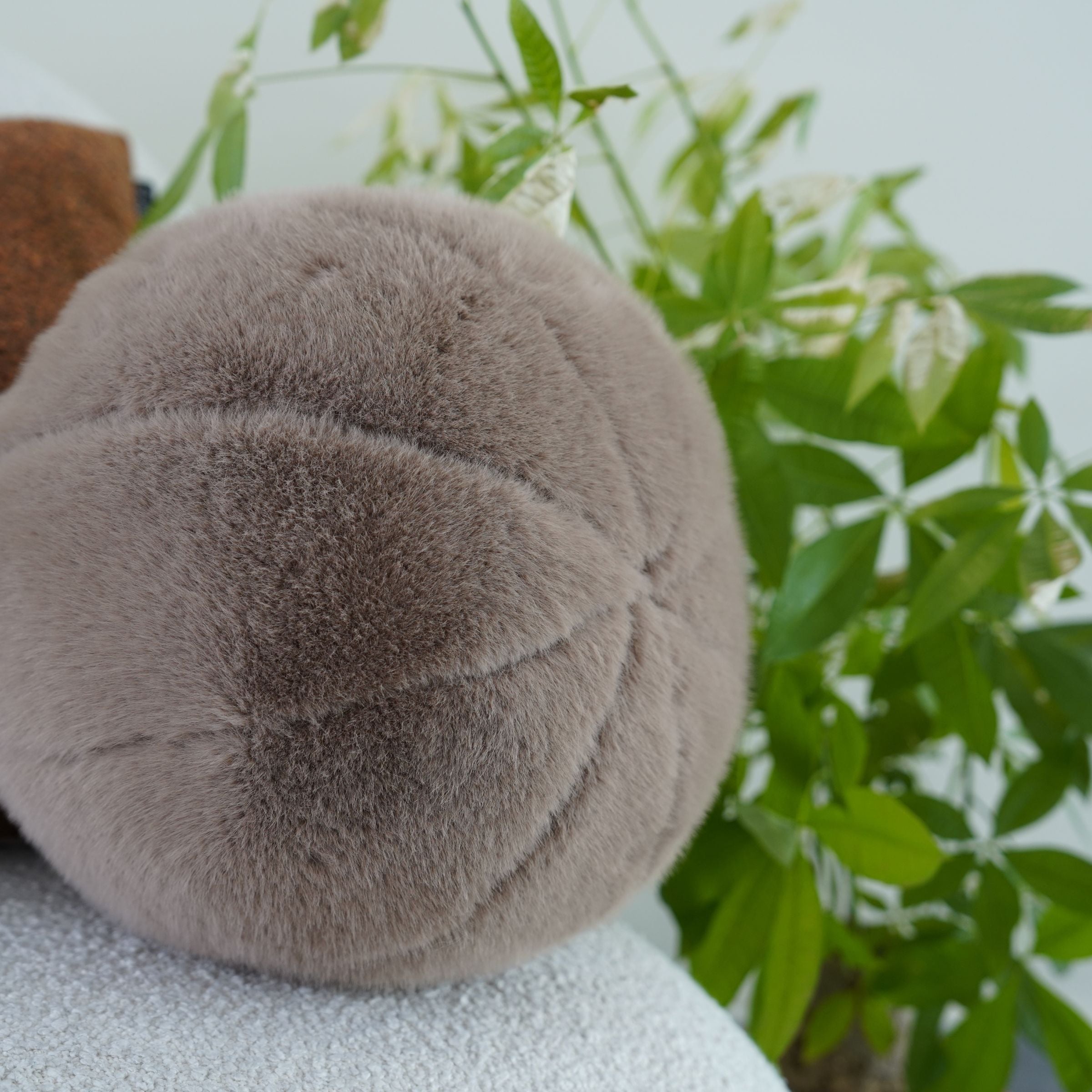 D30cm  SKJG Acq Plush Ball Cushion(with filling) ECC144 -  Cushions - ebarza Furniture UAE | Shop Modern Furniture in Abu Dhabi & Dubai - مفروشات ايبازرا في الامارات | تسوق اثاث عصري وديكورات مميزة في دبي وابوظبي