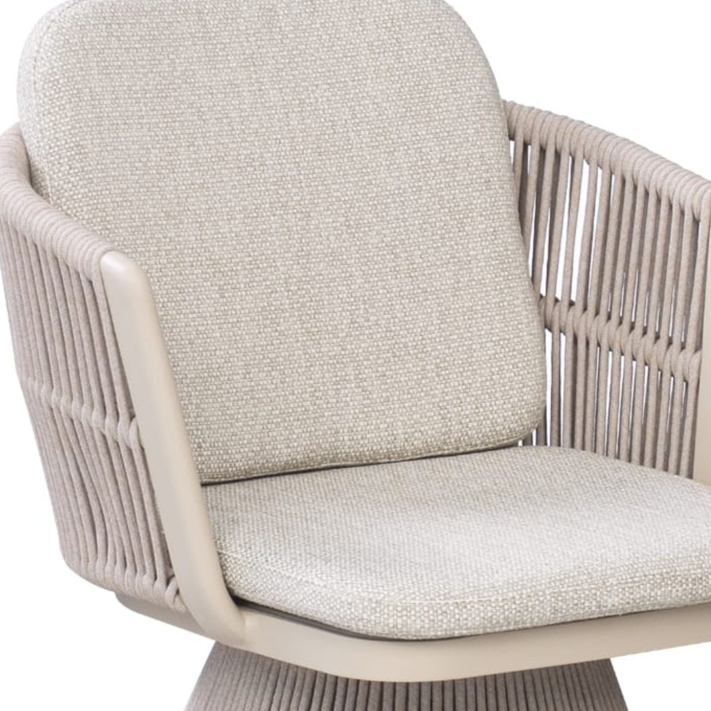 Marrakech Outdoor Swivel Chair W/rope AC5879N111ROP-BEIGE - Outdoor Chairs - ebarza Furniture UAE | Shop Modern Furniture in Abu Dhabi & Dubai - مفروشات ايبازرا في الامارات | تسوق اثاث عصري وديكورات مميزة في دبي وابوظبي