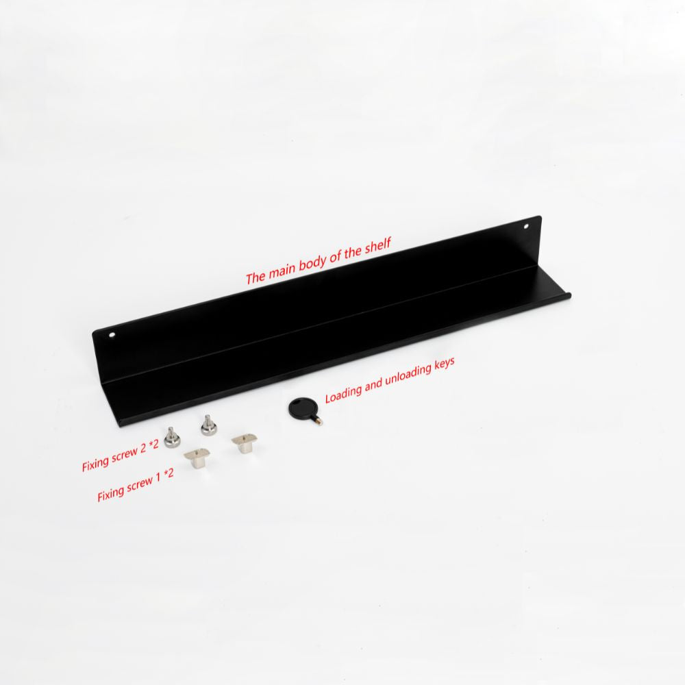 Metal Shelf - Black - DD00179 520x75.5x70mm - Wall Panels - ebarza Furniture UAE | Shop Modern Furniture in Abu Dhabi & Dubai - مفروشات ايبازرا في الامارات | تسوق اثاث عصري وديكورات مميزة في دبي وابوظبي