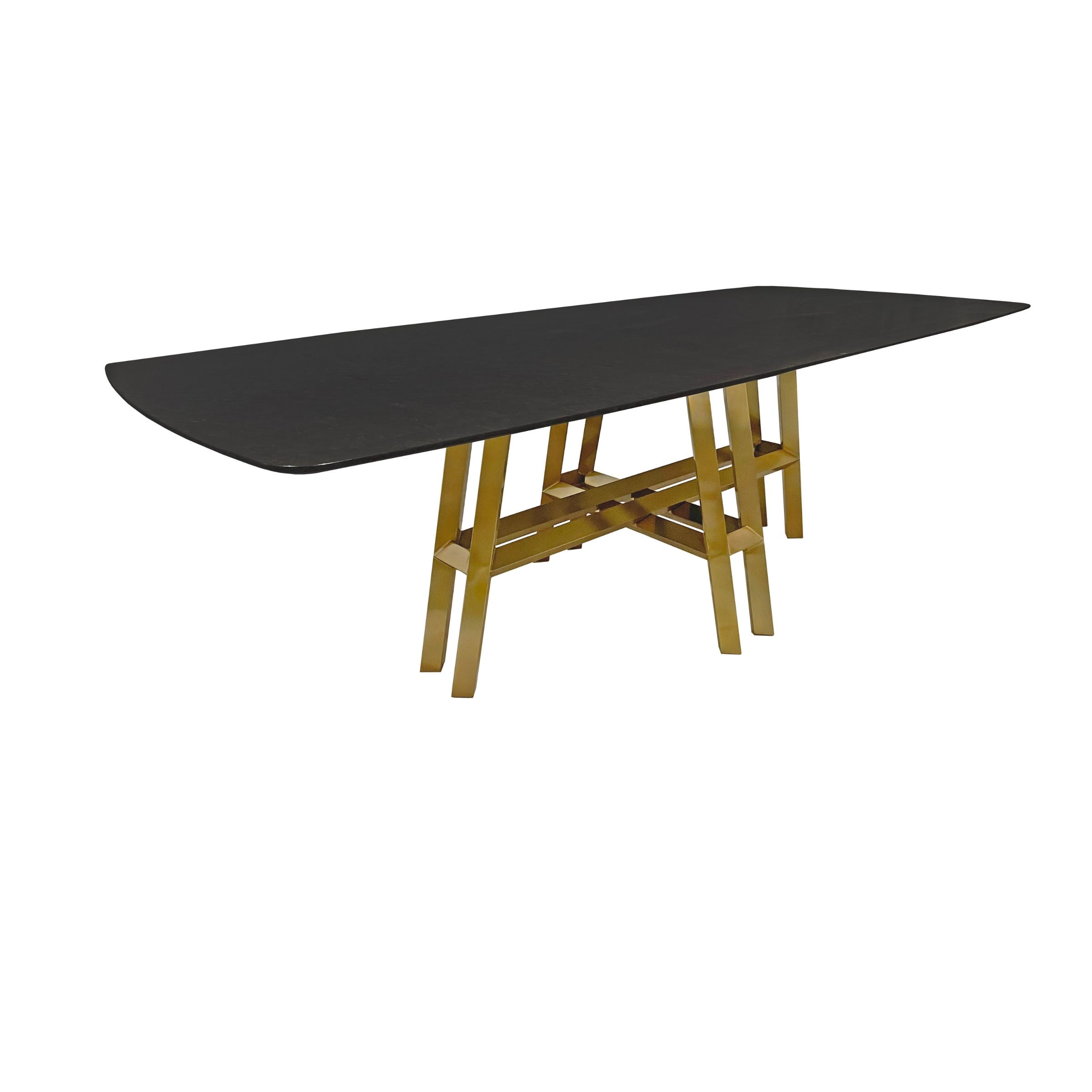 Montreal Natural Stone Dining Table 305DTS24 - Dining Tables - ebarza Furniture UAE | Shop Modern Furniture in Abu Dhabi & Dubai - مفروشات ايبازرا في الامارات | تسوق اثاث عصري وديكورات مميزة في دبي وابوظبي