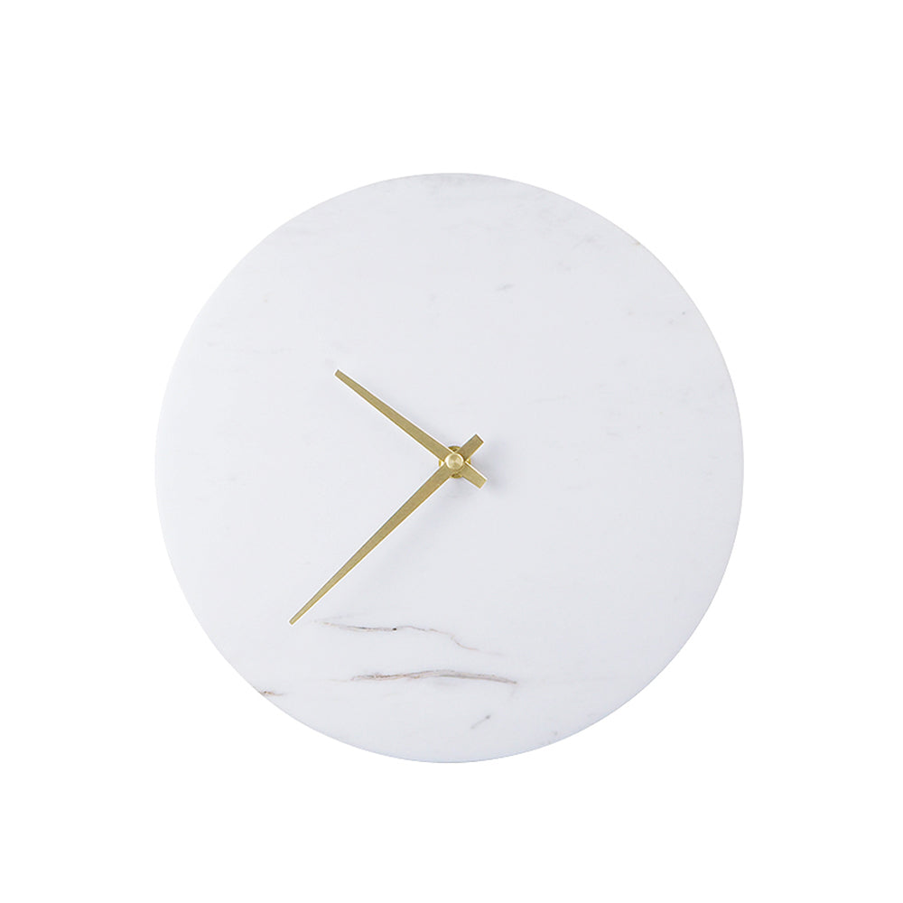 Jazz White Marble 10 Inch Wall Clock WCA880 - Clocks - ebarza Furniture UAE | Shop Modern Furniture in Abu Dhabi & Dubai - مفروشات ايبازرا في الامارات | تسوق اثاث عصري وديكورات مميزة في دبي وابوظبي