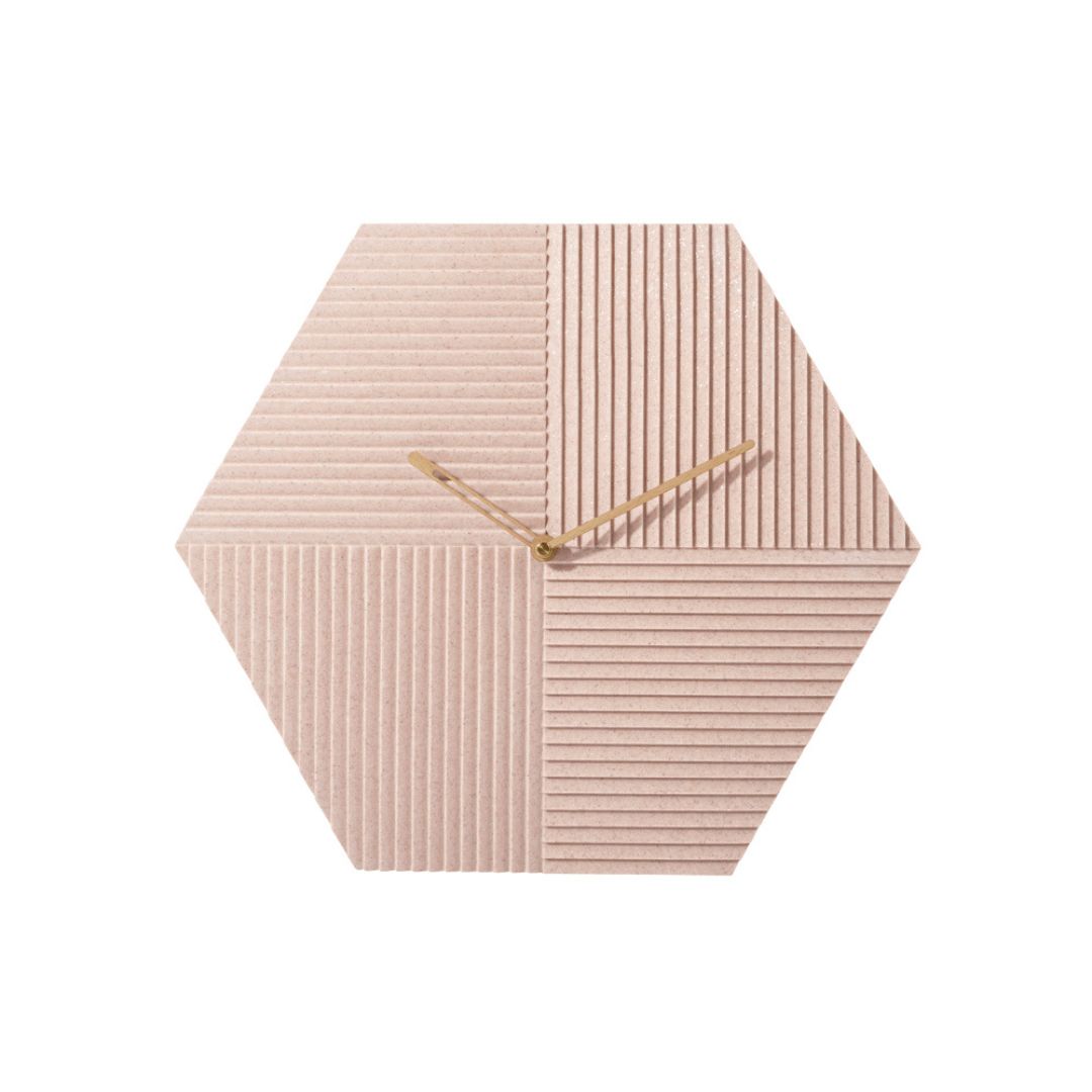 Hexagon Wall Clock WCF217 - Clocks - ebarza Furniture UAE | Shop Modern Furniture in Abu Dhabi & Dubai - مفروشات ايبازرا في الامارات | تسوق اثاث عصري وديكورات مميزة في دبي وابوظبي