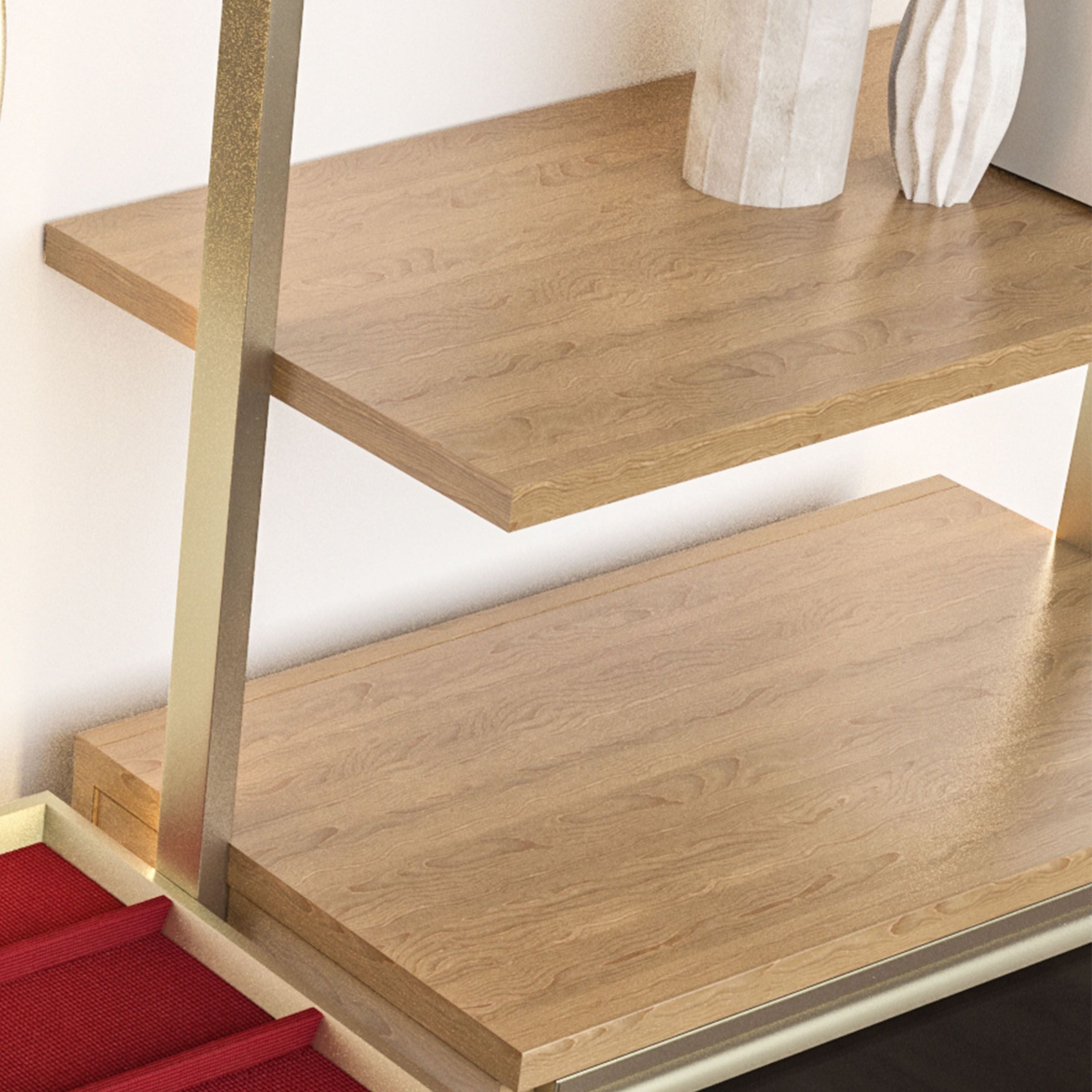 Antik Closet/Cabinet WOODEN SHELF  75 cm  WALNUT -  Cabinets - ebarza Furniture UAE | Shop Modern Furniture in Abu Dhabi & Dubai - مفروشات ايبازرا في الامارات | تسوق اثاث عصري وديكورات مميزة في دبي وابوظبي