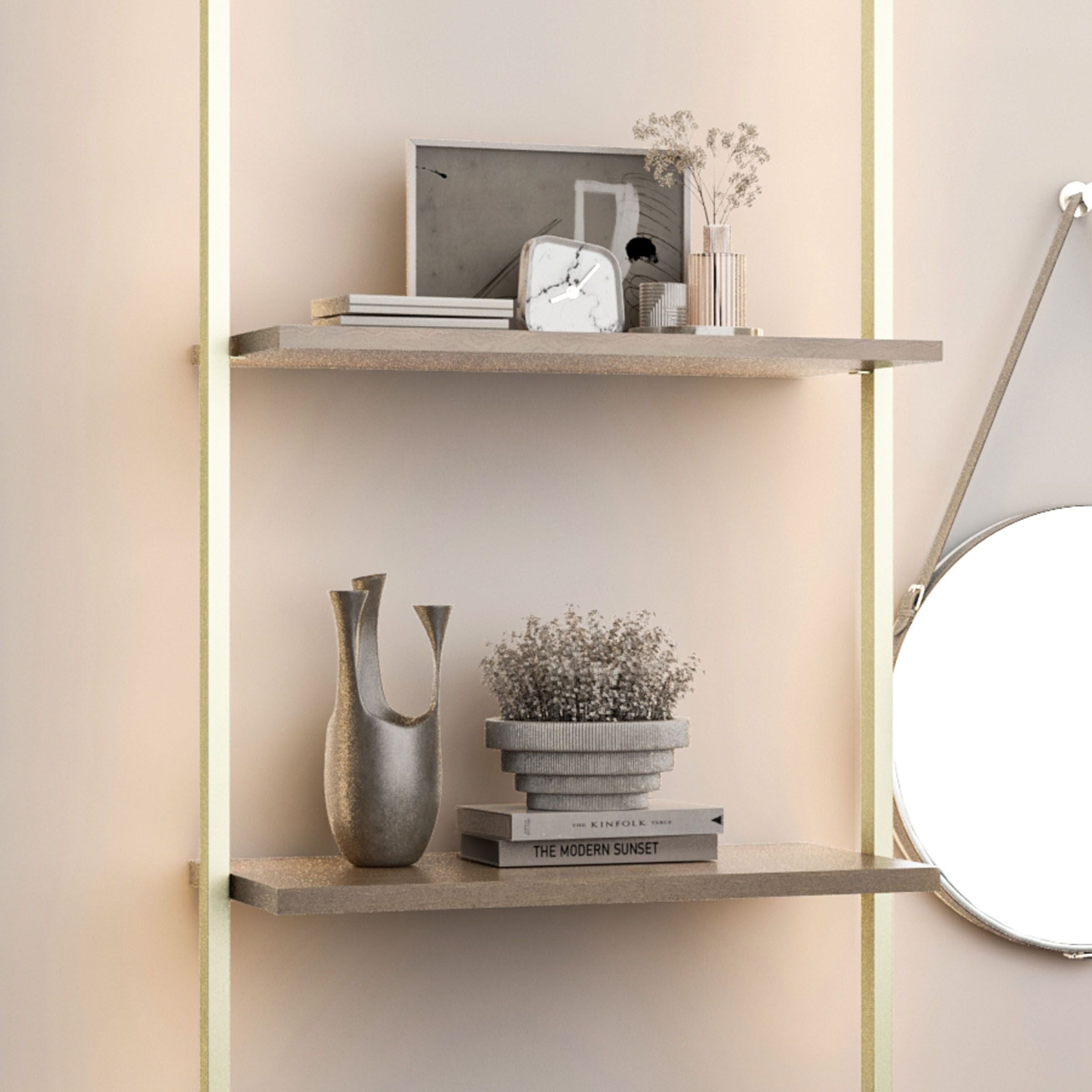 Antik Closet/Cabinet WOODEN SHELF  100 cm  WALNUT -  Cabinets - ebarza Furniture UAE | Shop Modern Furniture in Abu Dhabi & Dubai - مفروشات ايبازرا في الامارات | تسوق اثاث عصري وديكورات مميزة في دبي وابوظبي